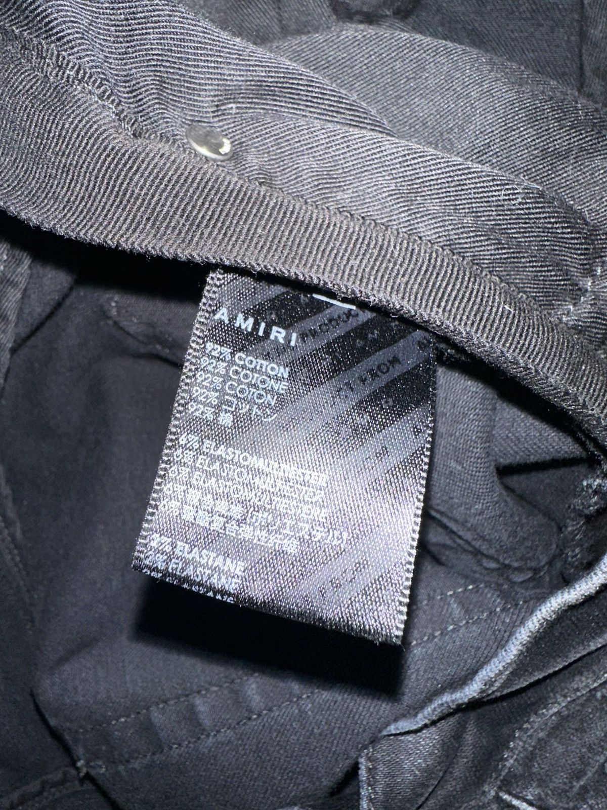 Amiri AMIRI Old English Logo Clay Black Denim Jeans Size US 34 / EU 50 - 5 Thumbnail
