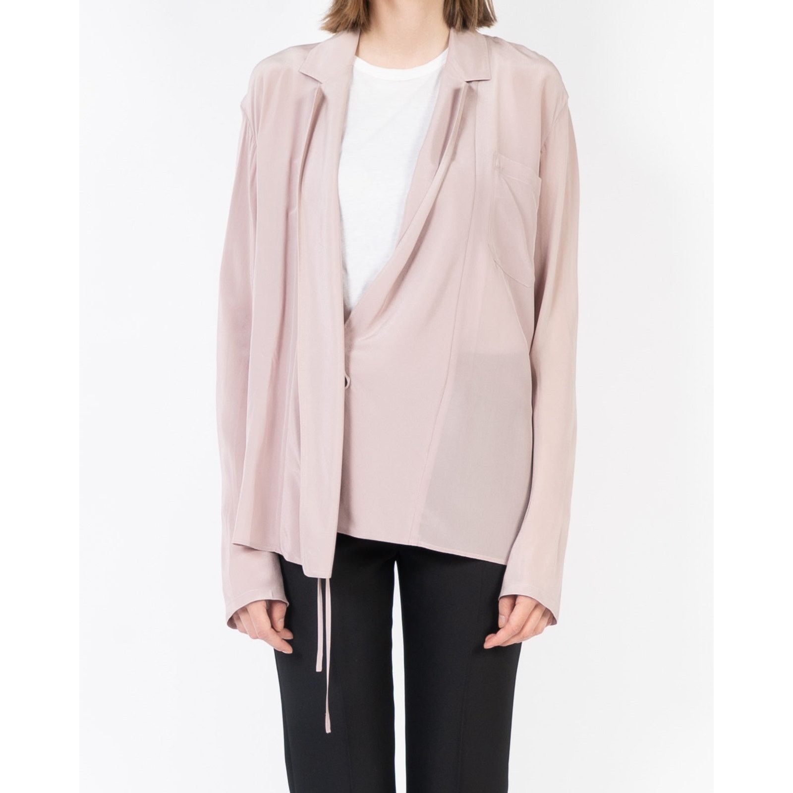 Haider Ackermann FW19 Pink Kimono Silk Shirt Size S / US 4 / IT 40 - 6 Thumbnail