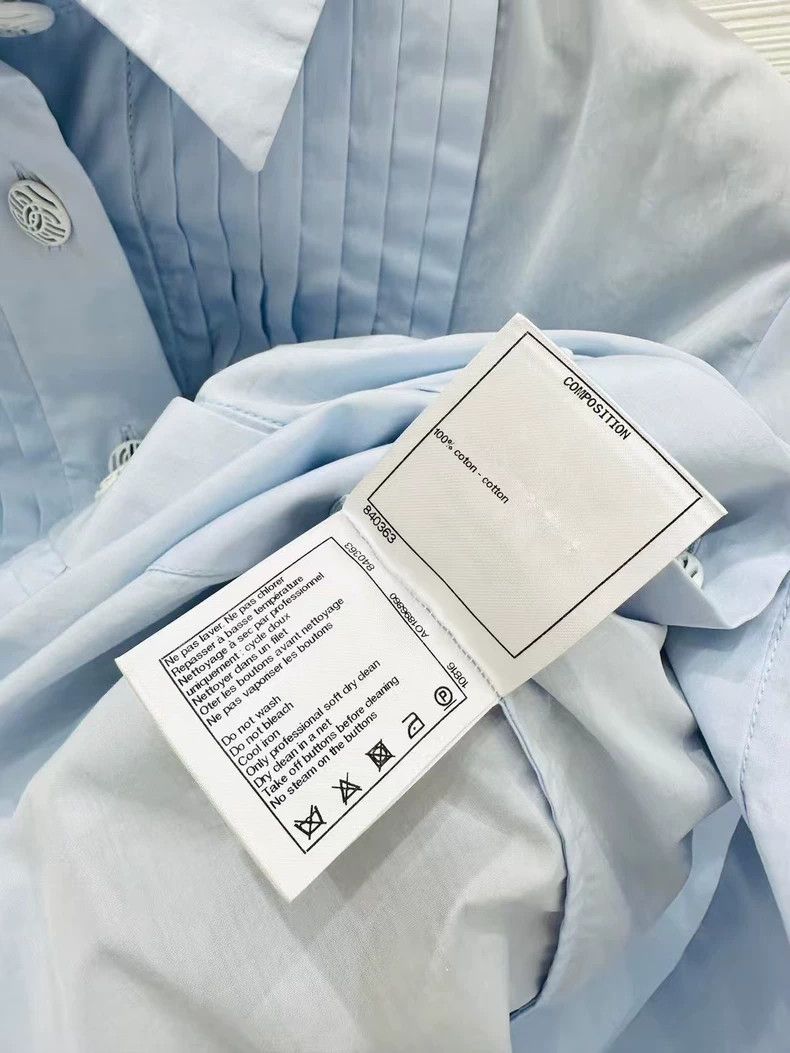 Chanel Chanel Blue shirt Size XXS / US 00 / IT 34 - 6 Thumbnail