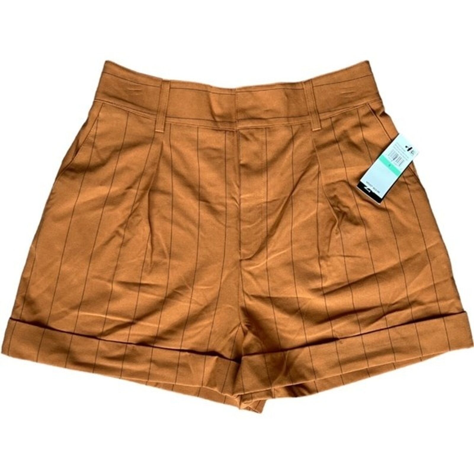 Other Daielle Berstein Honey Ginger Pinstriped Pocket Shorts, US8 Size 30" / US 8 / IT 44 - 1 Thumbnail