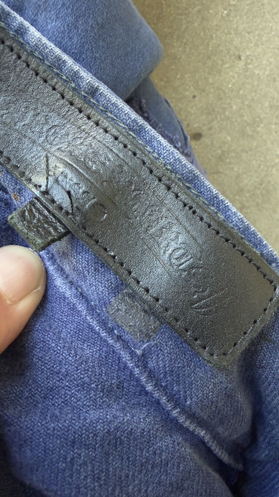 Chrome Hearts RARE!ChromeHearts Blue Cross Patch Vintage French Work Pants Size US 36 / EU 52 - 9 Thumbnail
