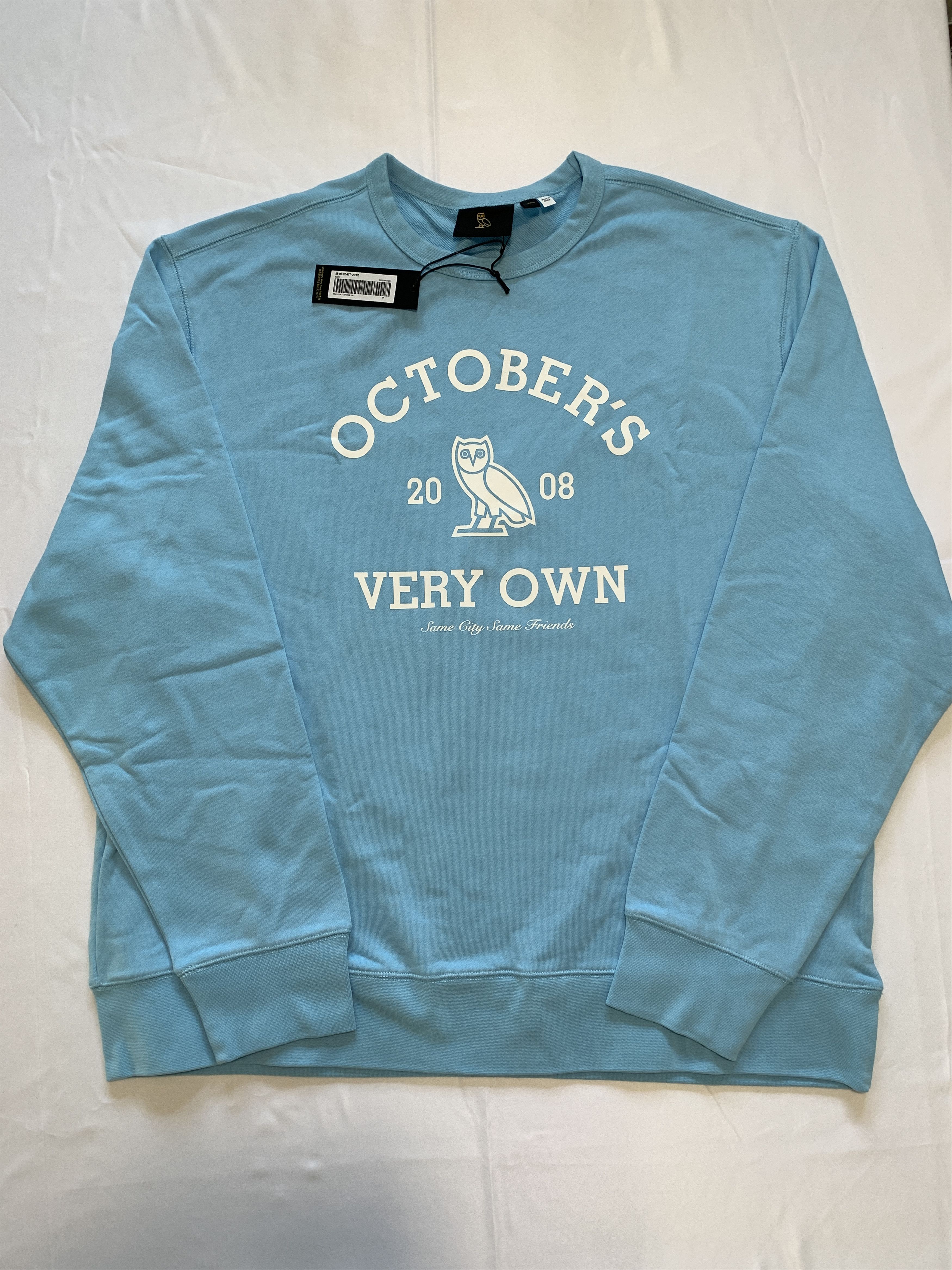 Drake *RARE* OVO Collegiate Crewneck Light Blue Size US XXL / EU 58 / 5 - 2 Thumbnail