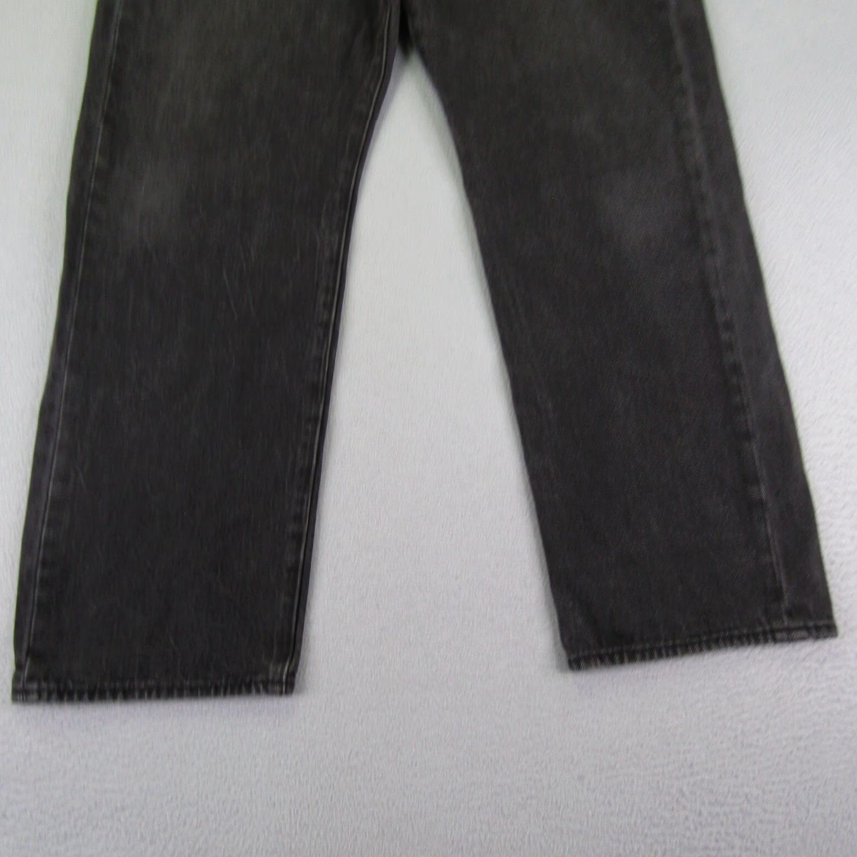Levi's Levi's 501 Jeans Mens 38x32 Black Denim Button Fly Classic Fit Straight Size US 36 / EU 52 - 3 Thumbnail