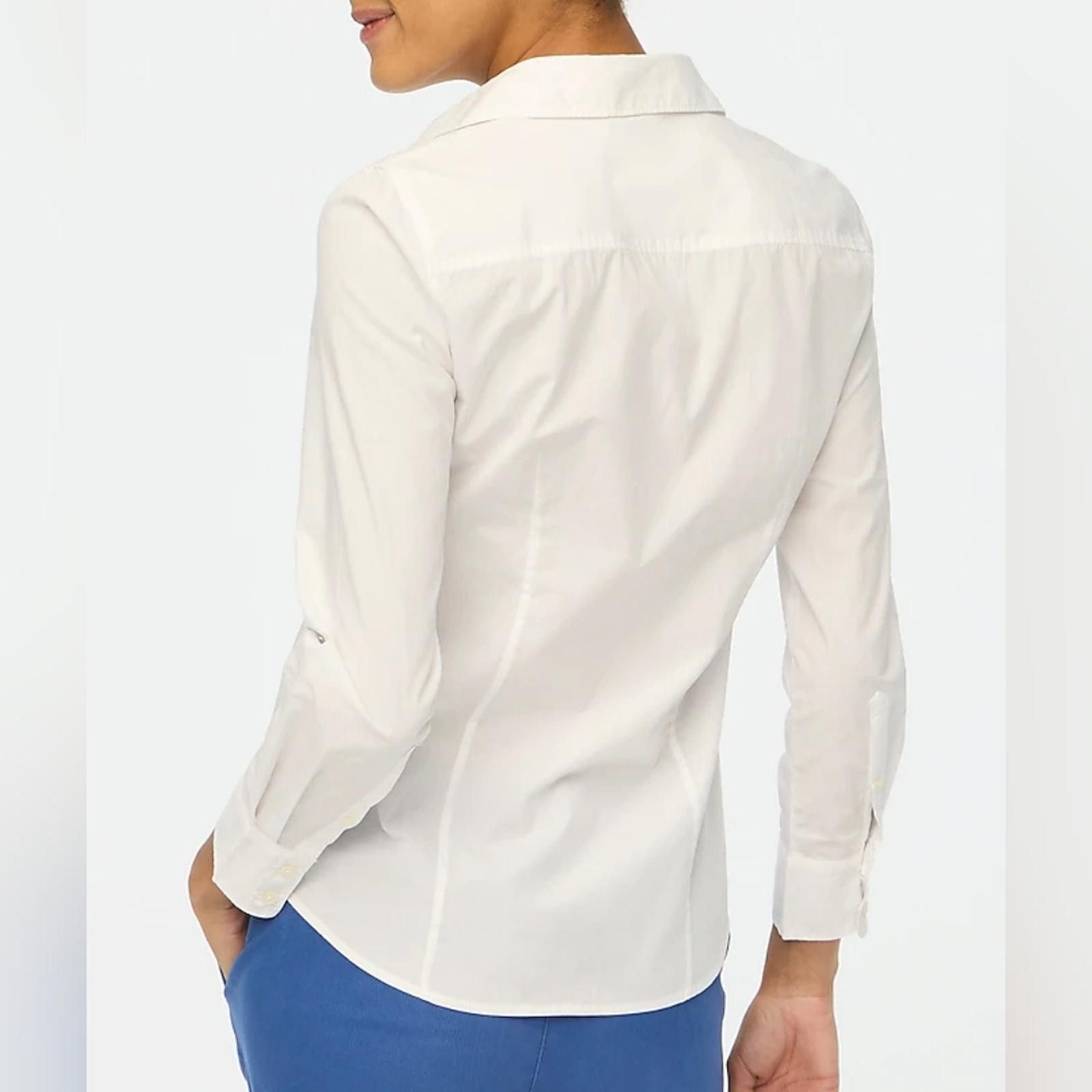 J.Crew J Crew Button-up Cotton Poplin Shirt Size XS / US 0-2 / IT 36-38 - 2 Thumbnail