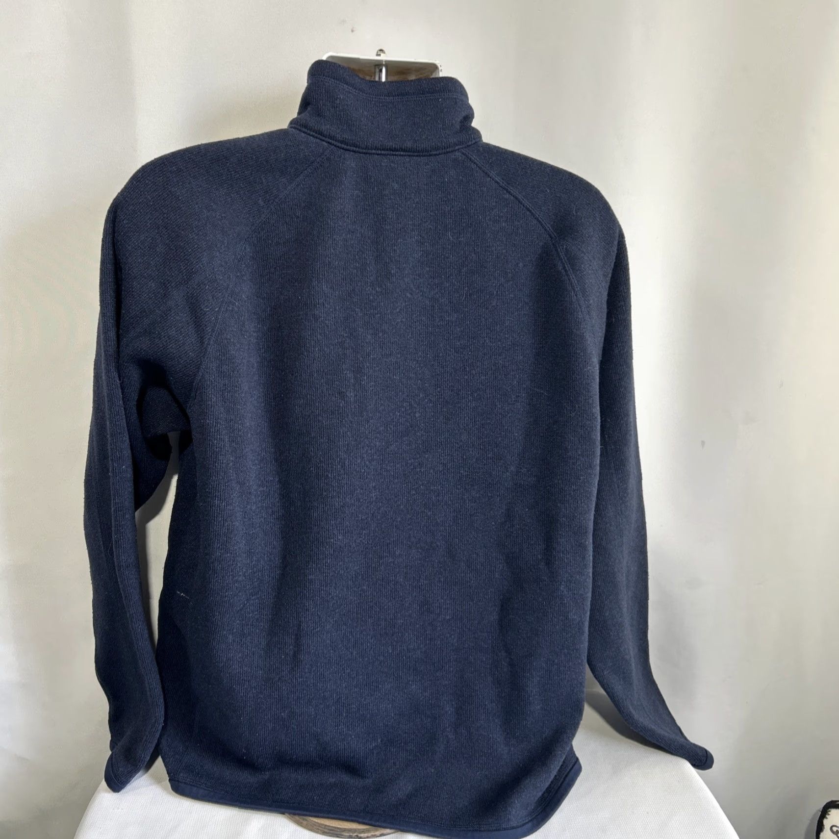 Patagonia Patagonia Sweater Pullover 1/4 Zip – Navy Blue – Size Large Mens Regular Built for Hiking Fall Winter Spring Outdoor Breathing Logo Knit Tight-DK Size US L / EU 52-54 / 3 - 3 Thumbnail