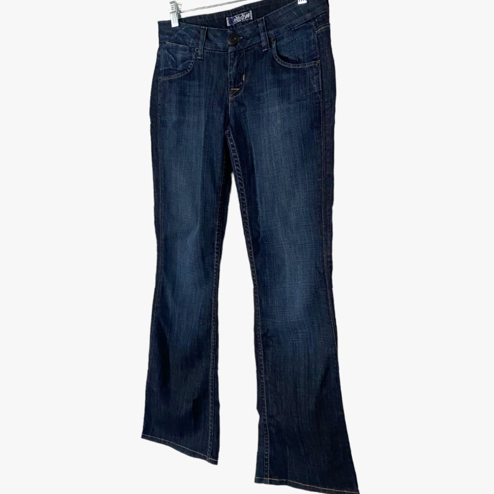 Hudson Hudson Jeans Women Bootcut Denim Low-Rise 26 Blue Dark Wash Stretch Size 26" / US 2 / IT 38 - 2 Thumbnail
