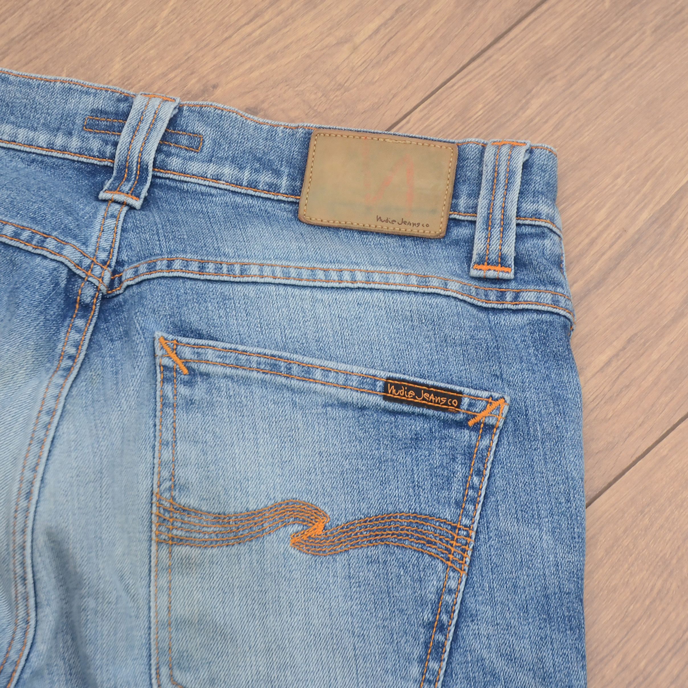 Nudie Jeans Nudie Jeans Steady W31 L34 faded Denim Button Fly Thim Size US 31 - 7 Thumbnail