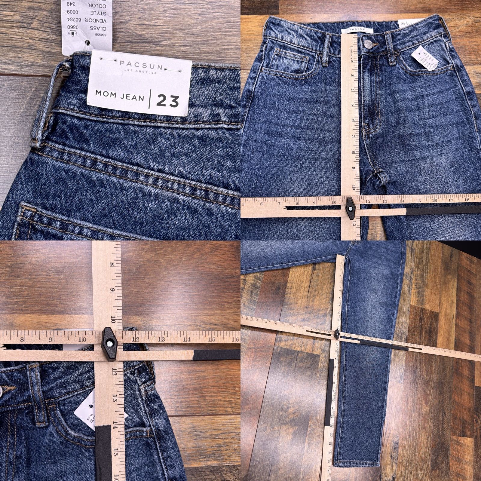 Pacsun Pacsun Mom Jeans 23 Mid Rise Evan Blue New Jeans Women 100% Cotton Medium Wash 5-Pocket Reg Fit Denim Bag? Size 40" / US 18 - 8 Thumbnail