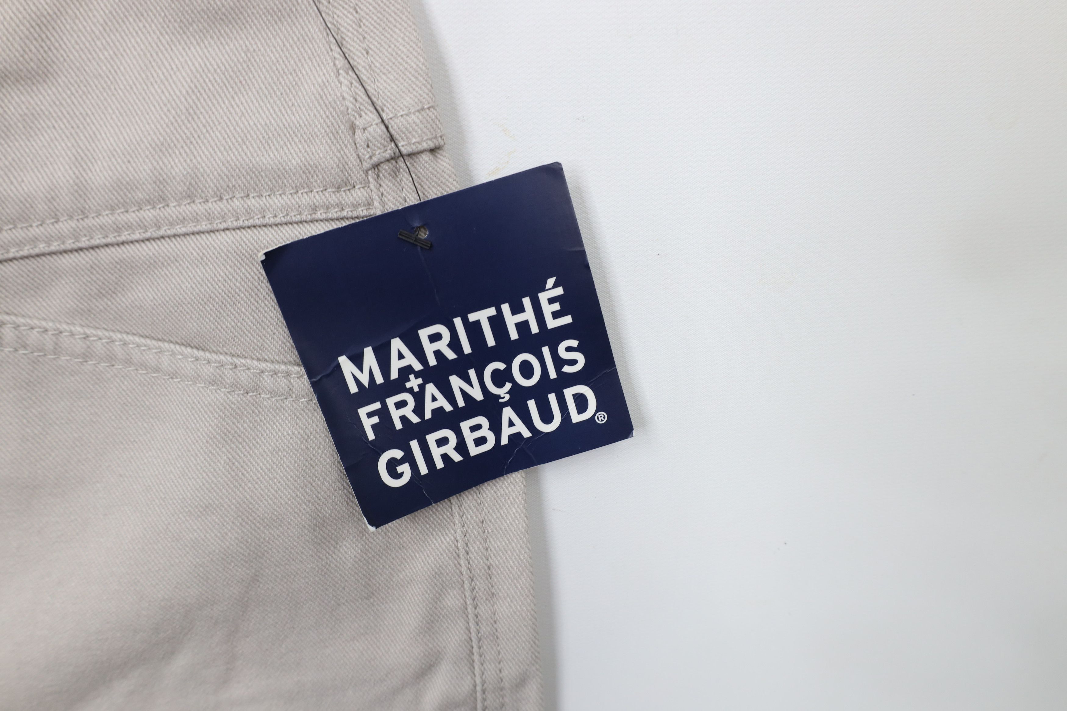 Marithe + Francois Girbaud Deadstock Vintage 90s Marithe Francois Girbaud Shorts Silver Size US 32 / EU 48 - 5 Thumbnail