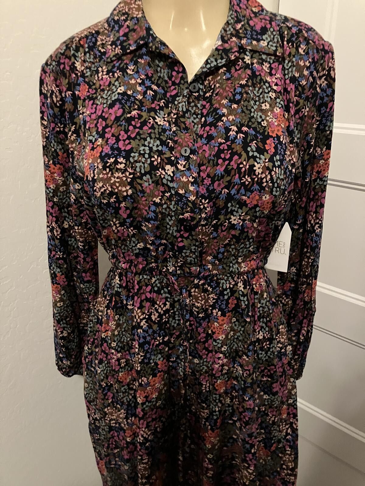 Other NWT Floral Button-Up Dress with Elastic Waist Size XS / US 0-2 / IT 36-38 - 1 Thumbnail