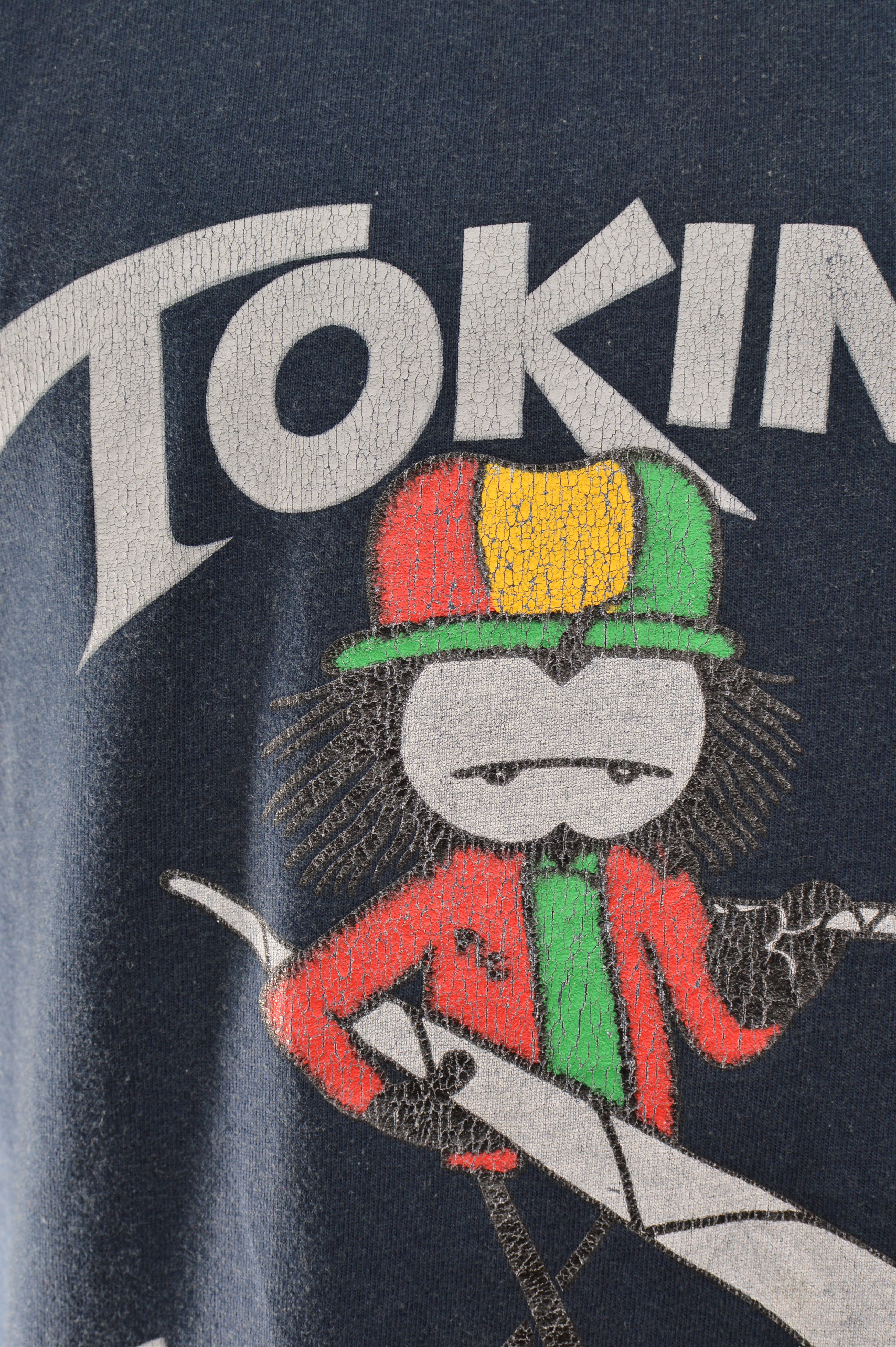 Vintage Rare Toking Smoking Blunts Vintage 1994 Rasta T-Shirt Size US XL / EU 56 / 4 - 4 Thumbnail