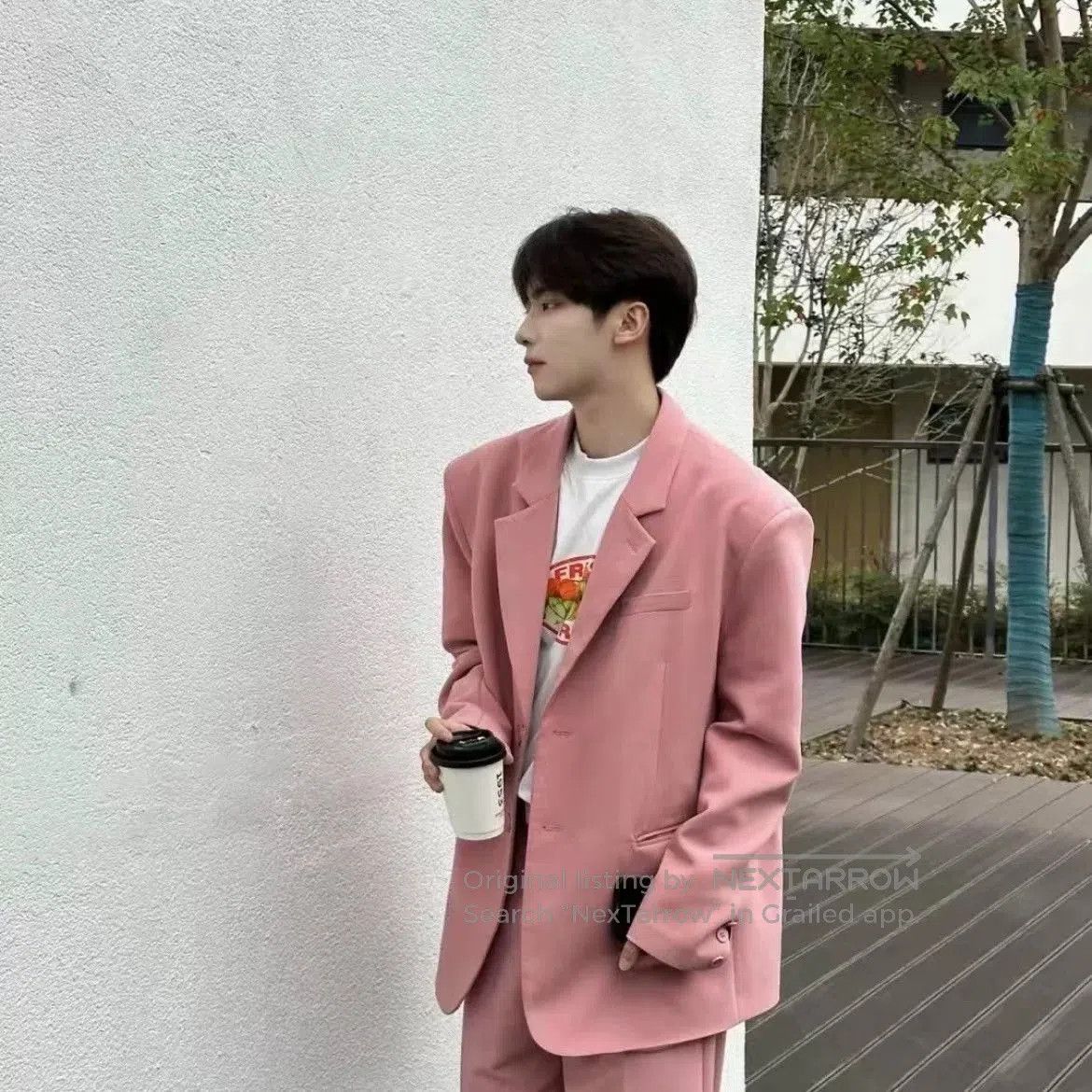 Dior Dior x Travis Scott Pink Casual Suit Jacket. Size US M / EU 48-50 / 2 - 3 Thumbnail