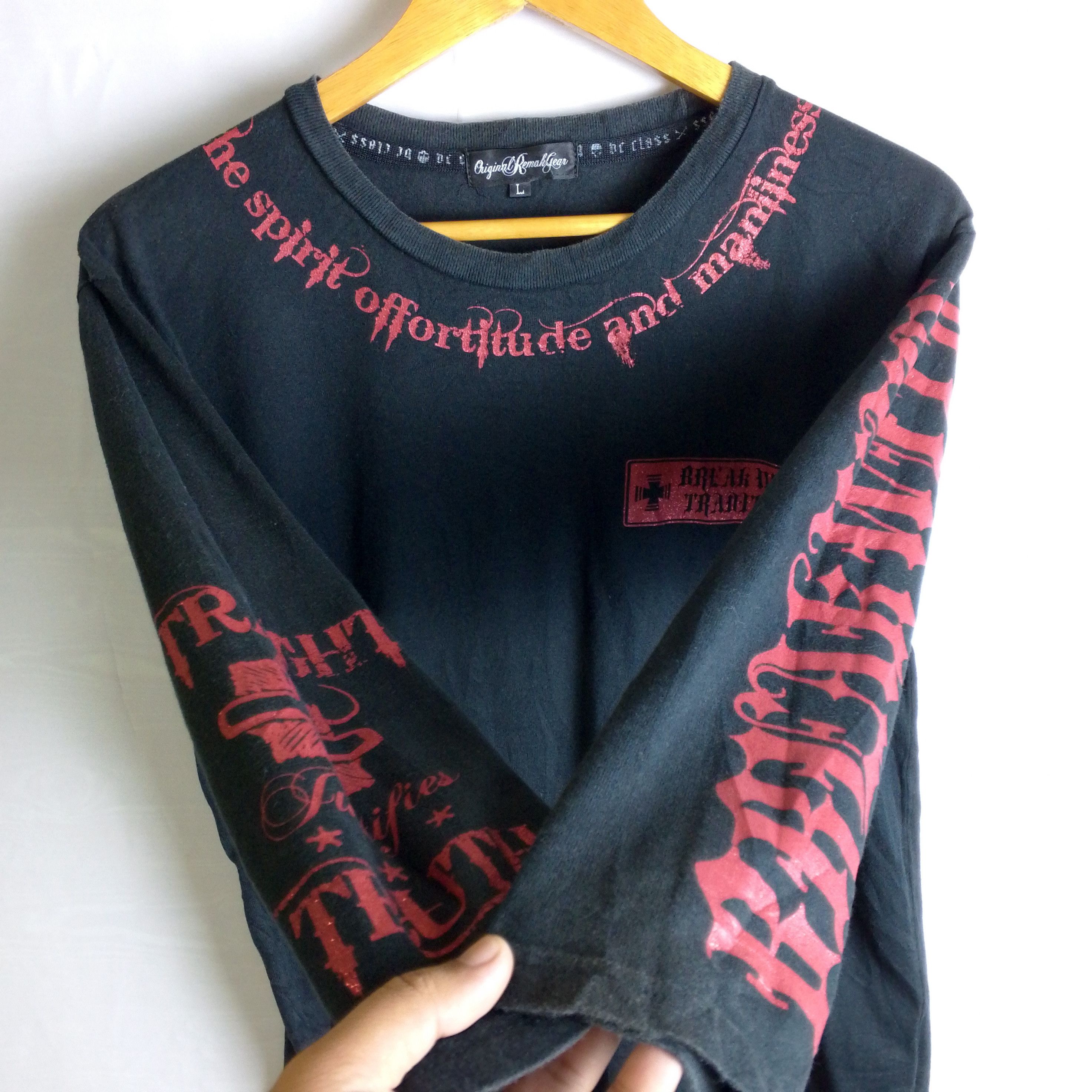 If Six Was Nine Original Remark Gear Break With Tradition Tee Skull Size US L / EU 52-54 / 3 - 8 Thumbnail