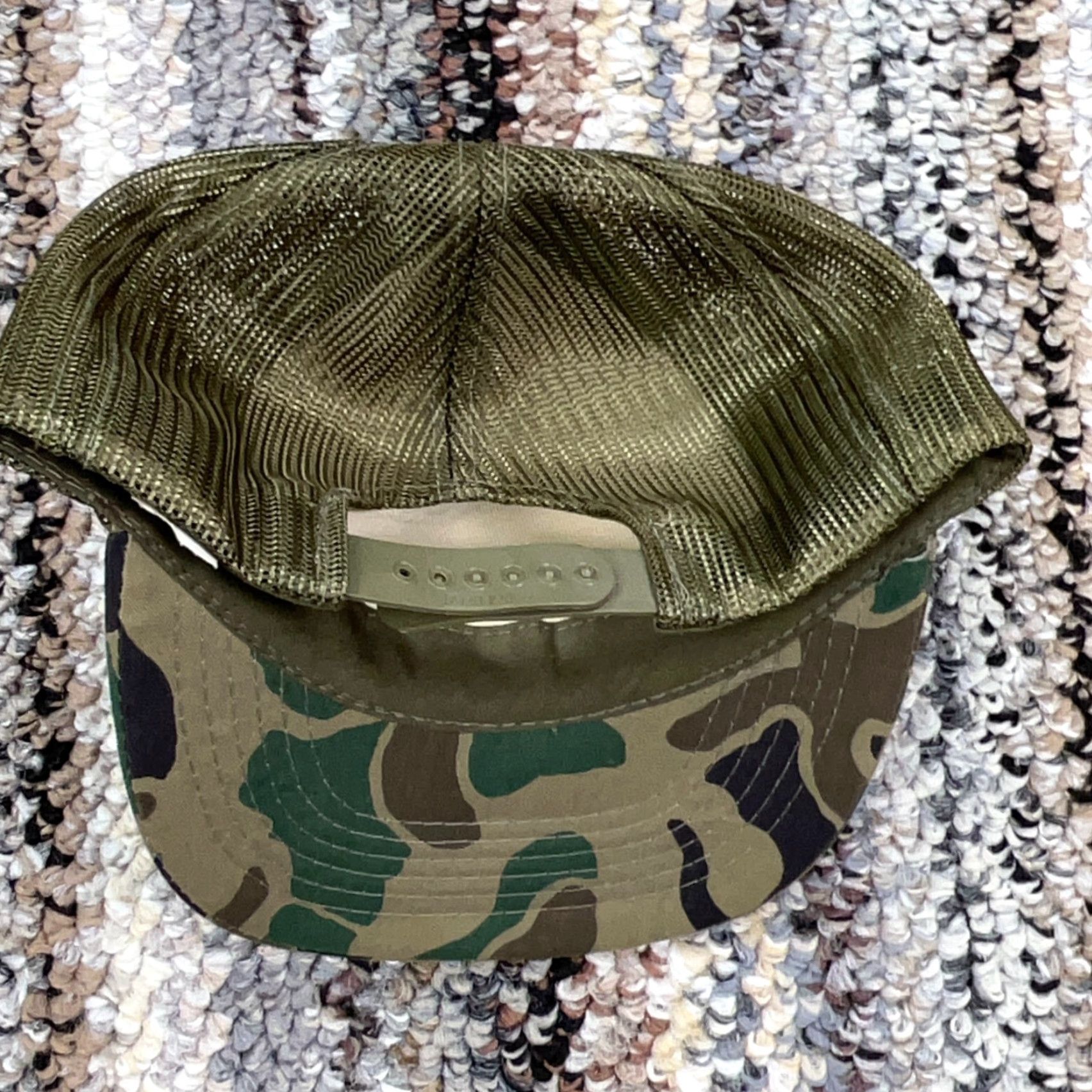 Vintage VINTAGE YooungAn Camo Trucker Hat Cap Snap Back 90s Y2K High Dome Hunting Deer Buck 90s Men Adjustable Green Hat Size ONE SIZE - 4 Thumbnail