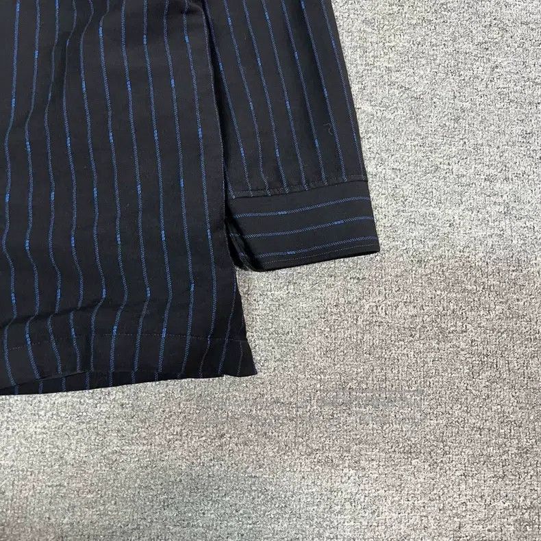 Fendi Fendi Dark Blue Striped Wool Shirt Jacket Size US L / EU 52-54 / 3 - 3 Thumbnail