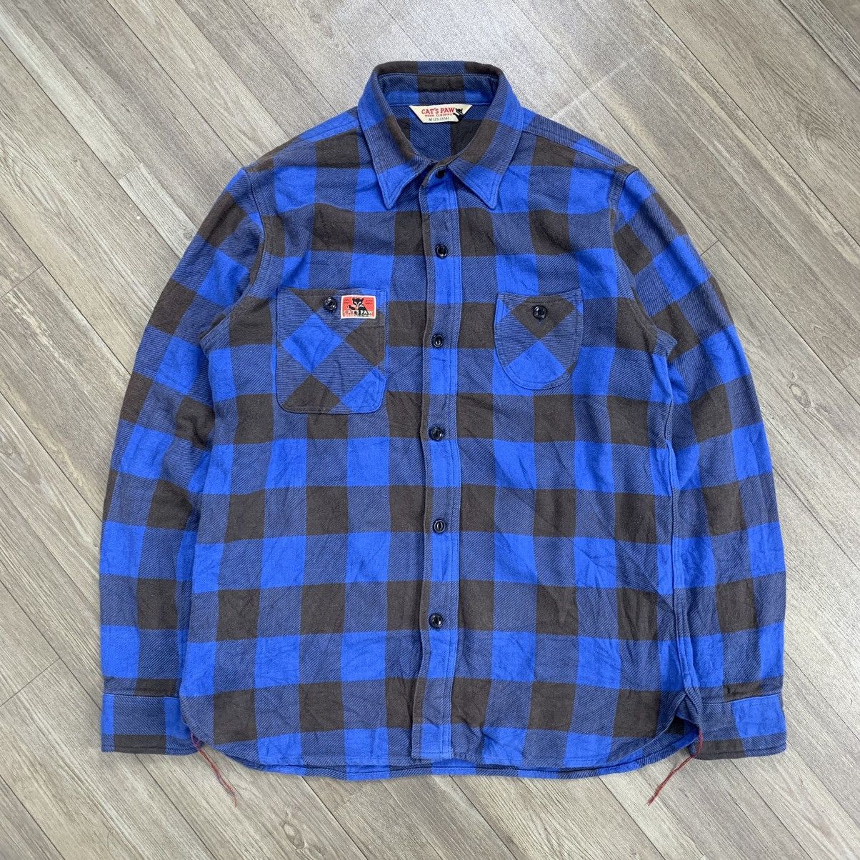 CAT'S PAW Cat’s Paw Plaid Flanel Double Pocket 🐱 Size US M / EU 48-50 / 2 - 1 Thumbnail