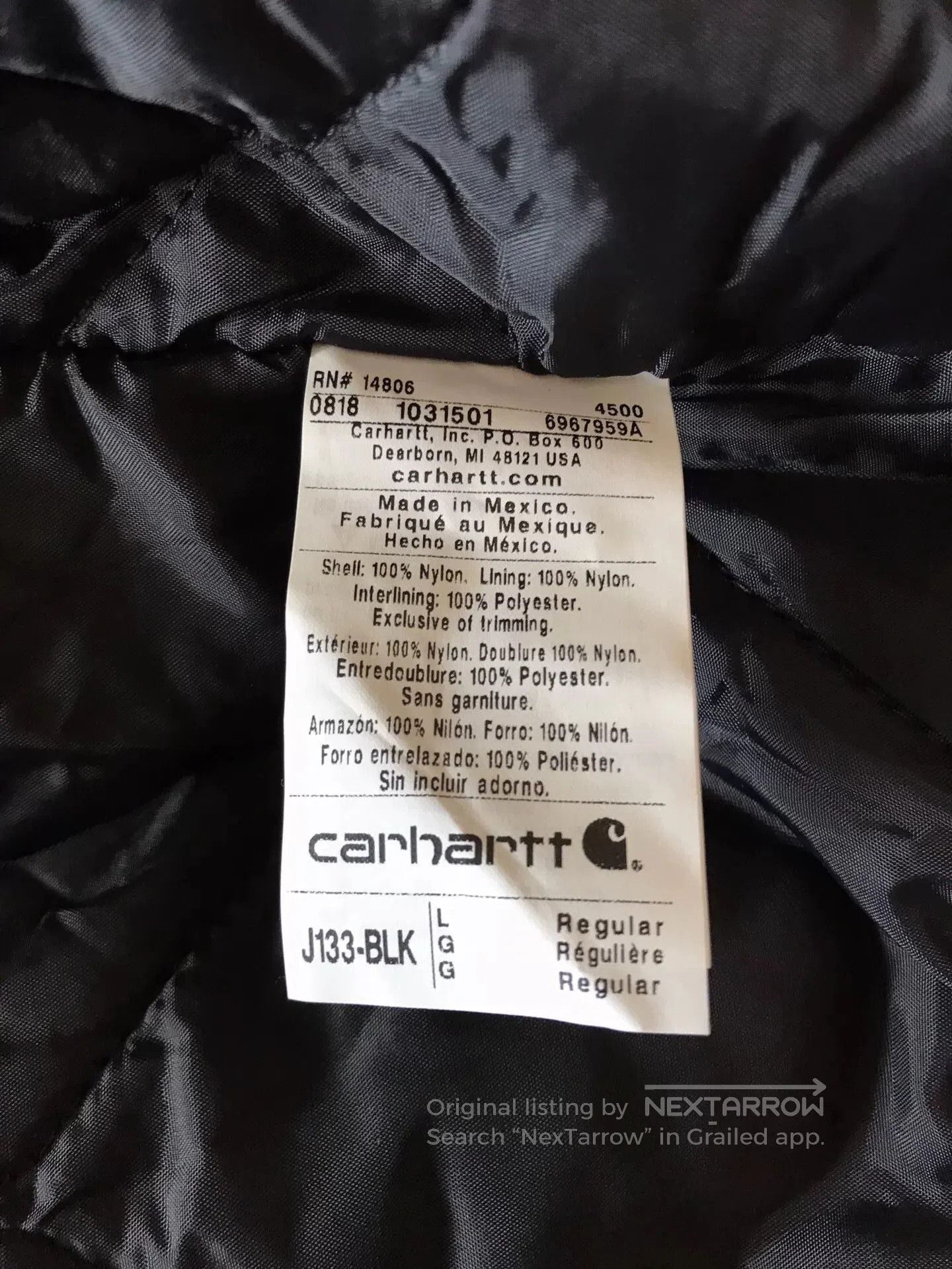 Carhartt Carhartt J133 Yukon Hooded Work Jacket. Size US L / EU 52-54 / 3 - 9 Thumbnail