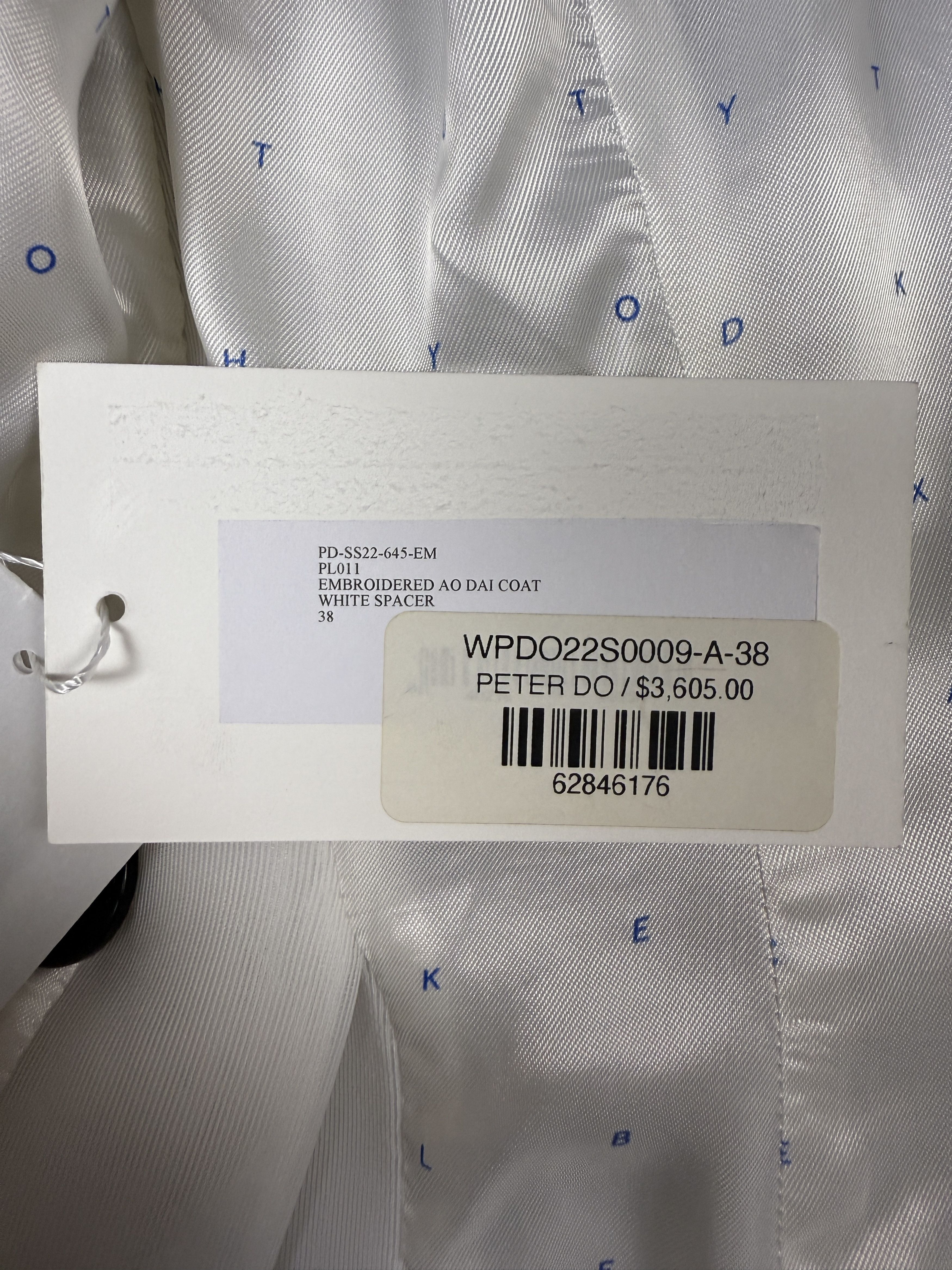 Peter Do $3605 Peter Do Embroidered Ao Dai Coat Size XS / US 0-2 / IT 36-38 - 12 Thumbnail