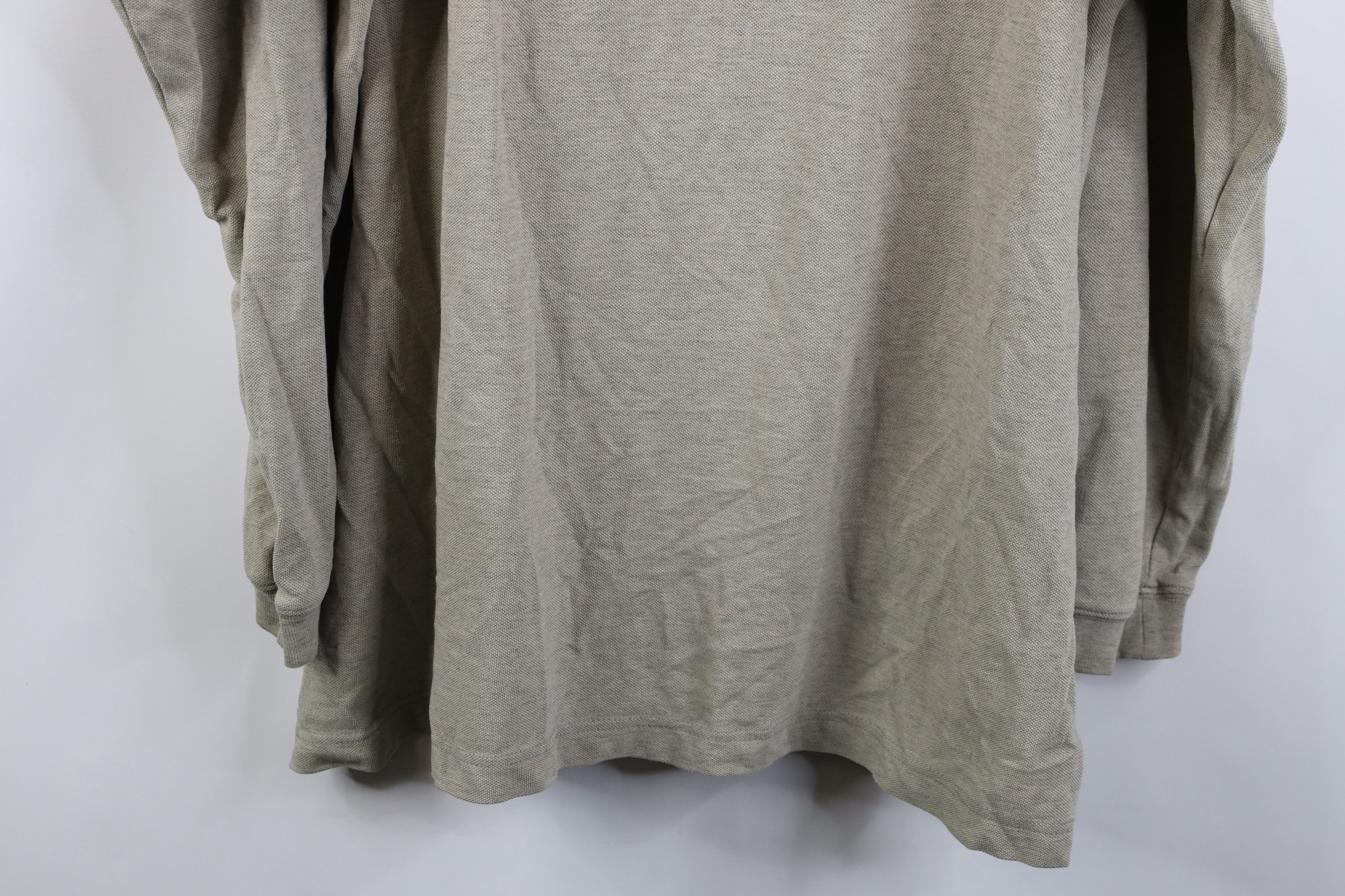 Patagonia Vintage 90s Patagonia Long Sleeve Rugby Polo Shirt Beige Size US XL / EU 56 / 4 - 15 Thumbnail