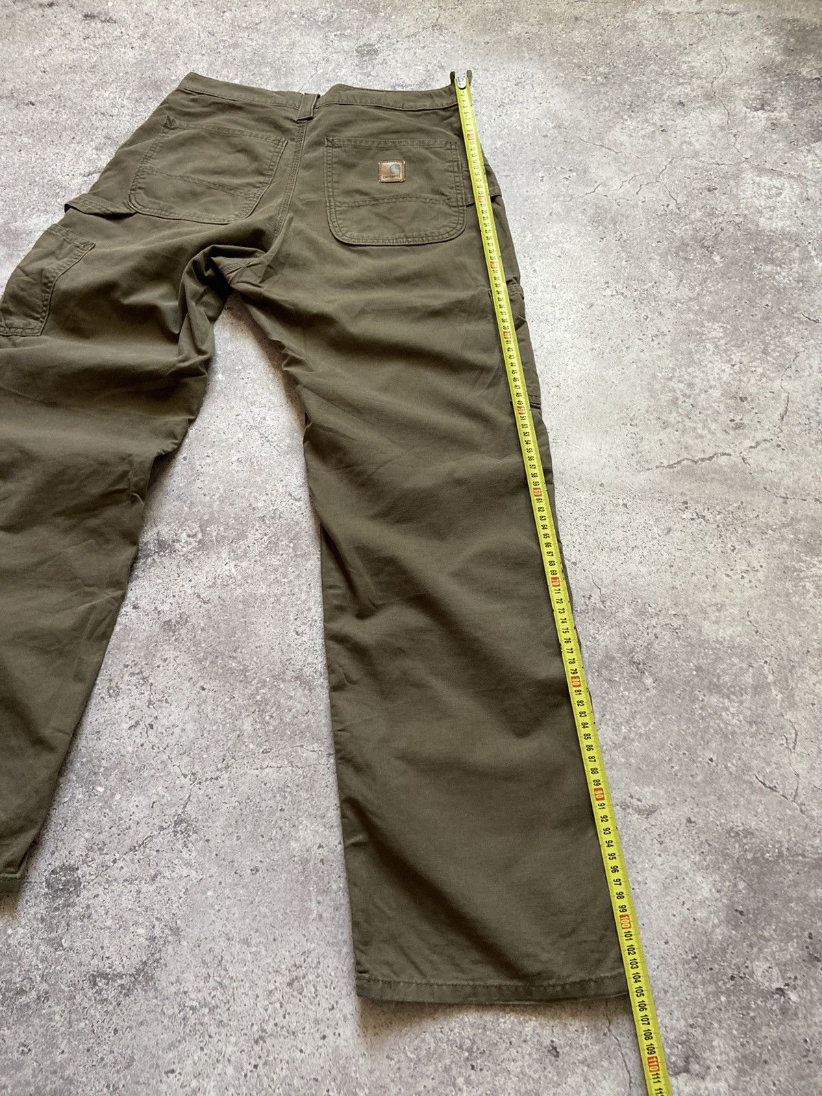 Carhartt Rare Vintage Y2K Baggy Faded Carhartt Work Pants Brown 31x32 Size US 31 - 4 Thumbnail