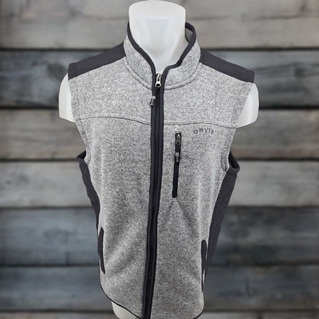Orvis VINTAGE Orvis Sweater Fleece Vest Jacket Gray Men's XL Size US XL / EU 56 / 4 - 1 Thumbnail
