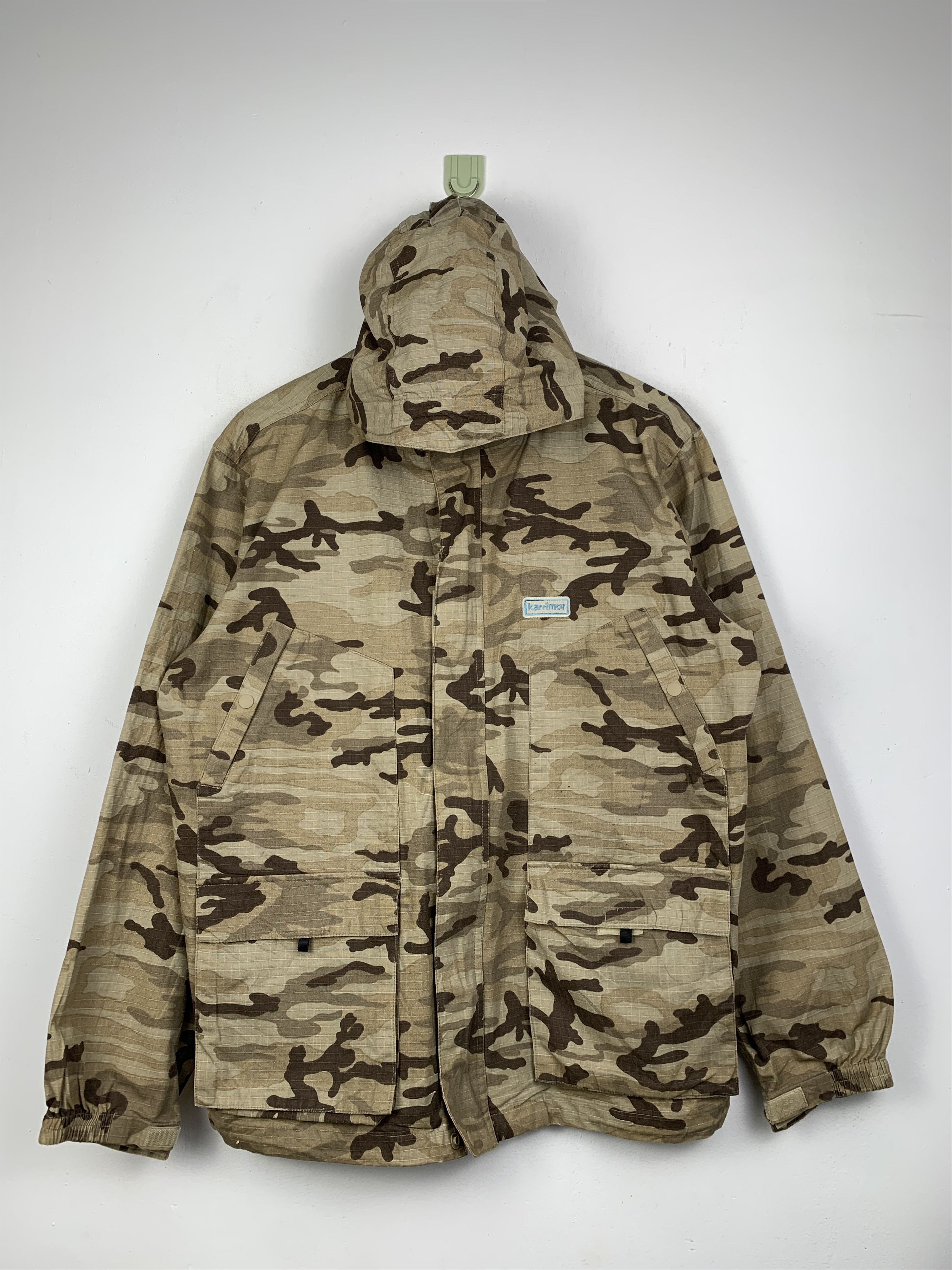 Vintage Vintage Karrimor Fortress Camo Desert Zipper Jacket J1456 Size US M / EU 48-50 / 2 - 1 Thumbnail