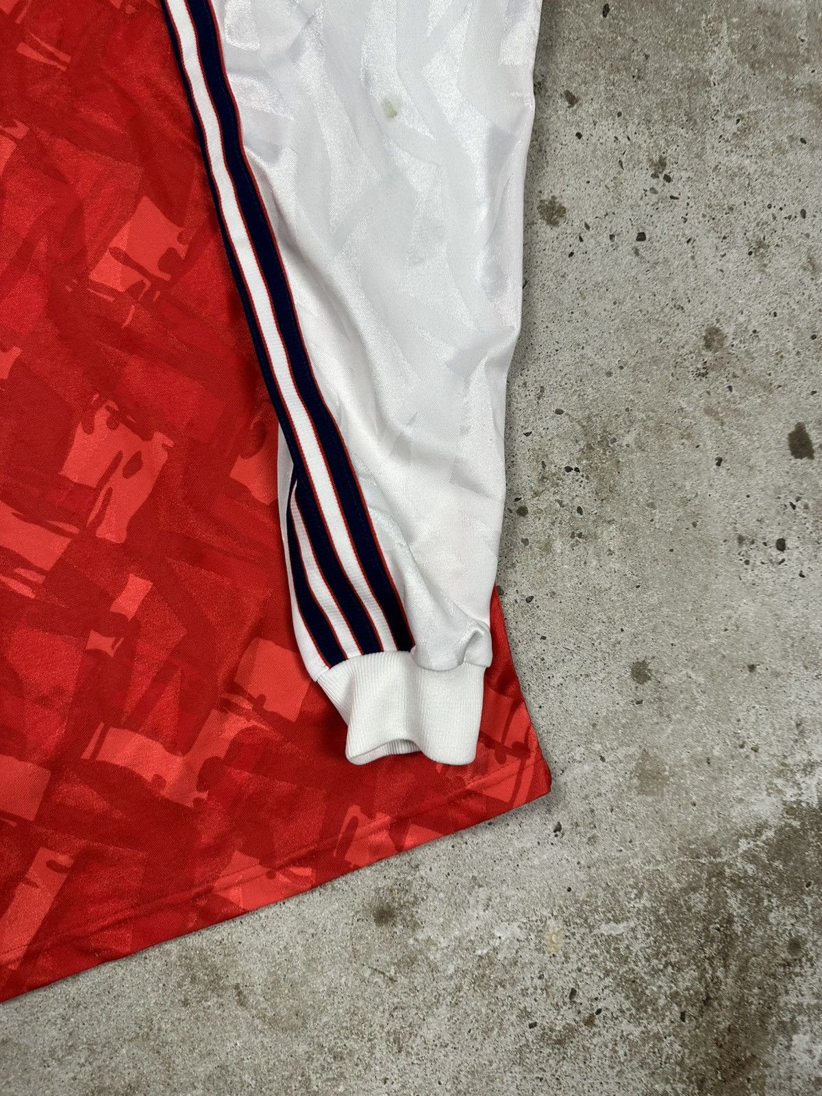 Adidas Vintage 90s Adidas Template Red Long Sleeve Jersey Blokecore Size US L / EU 52-54 / 3 - 4 Thumbnail