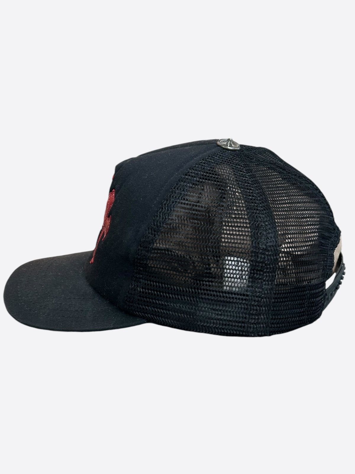 Chrome Hearts Chrome Hearts Red Leather Cemetery Hat - Triple Cross Size ONE SIZE - 4 Thumbnail
