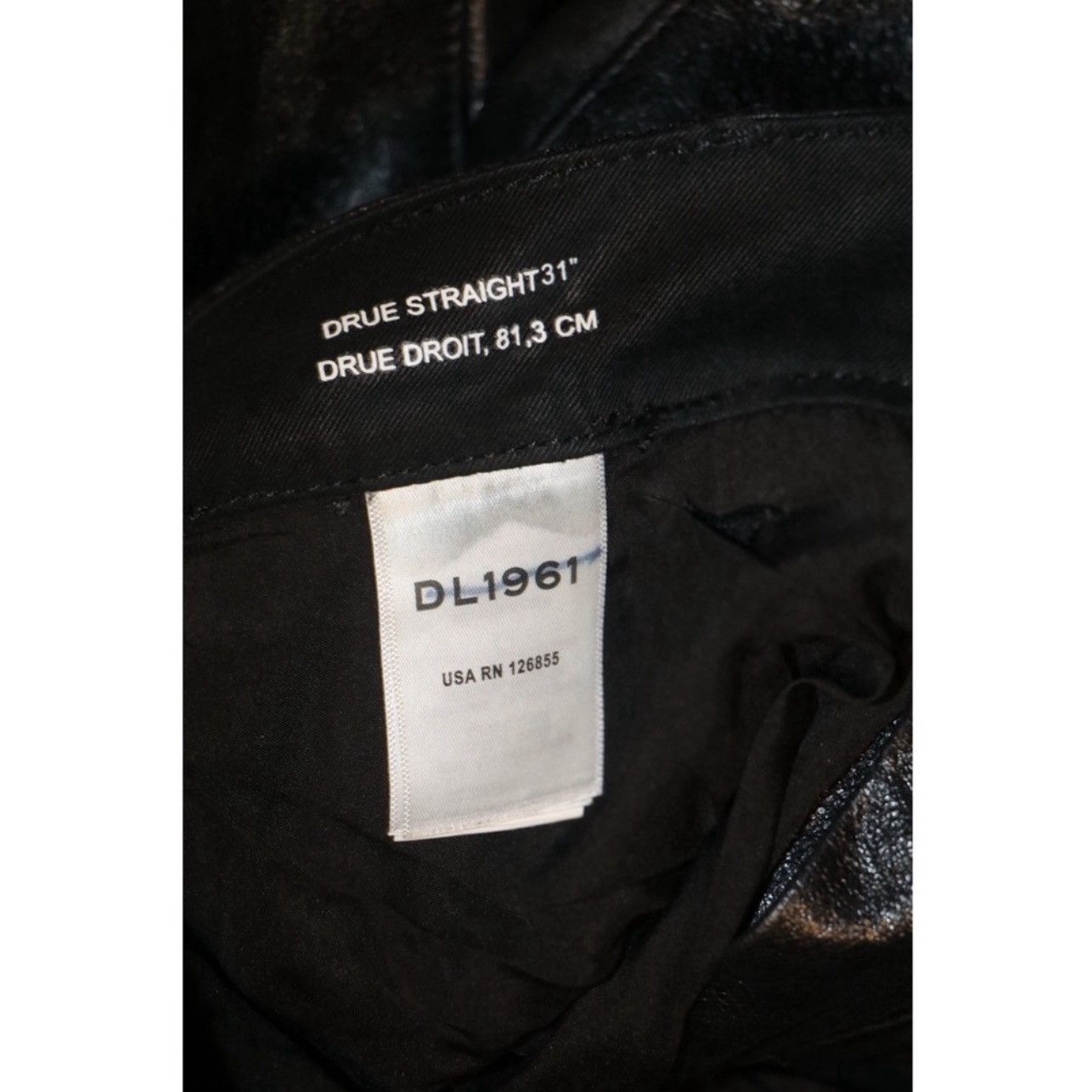 DL1961 DL1961 Premium Denim Drue Straight Leg Leather Pants Size 24" / US 00 / IT 34 - 6 Thumbnail