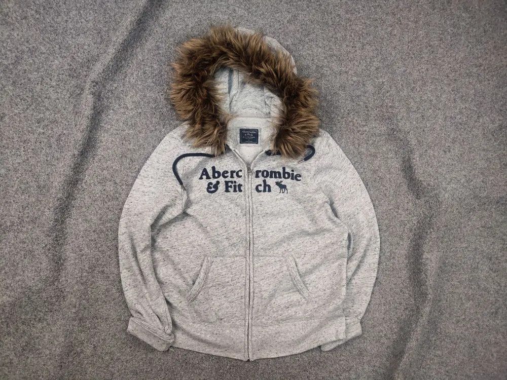 Abercrombie & Fitch Vintage Abercrombie Zip Fur Hoodie Y2K if six was nine LGB Size US L / EU 52-54 / 3 - 2 Thumbnail