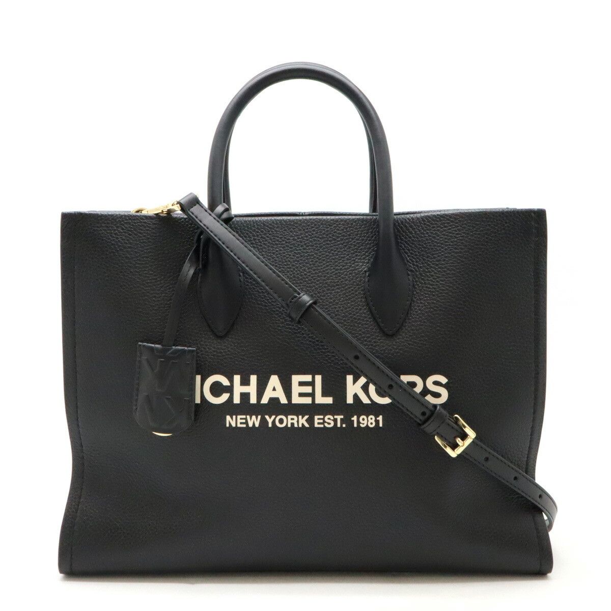 Michael Kors Michael Kors Leather Mirella 2Way Bag 35S2G7Zt7L Leather Shoulder Bag 35S2G7Zt7L in Black, Women's