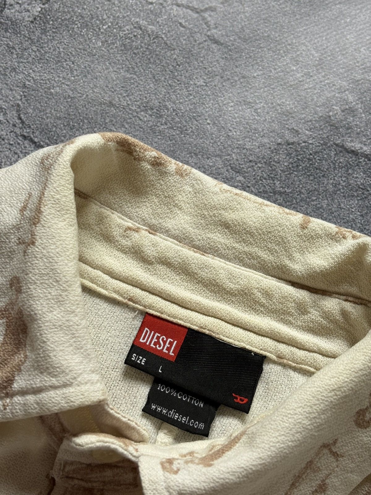 Diesel Vintage Diesel Avant Garde Monogram Lady Printed Shirt Rare Size L / US 10 / IT 46 - 10 Thumbnail