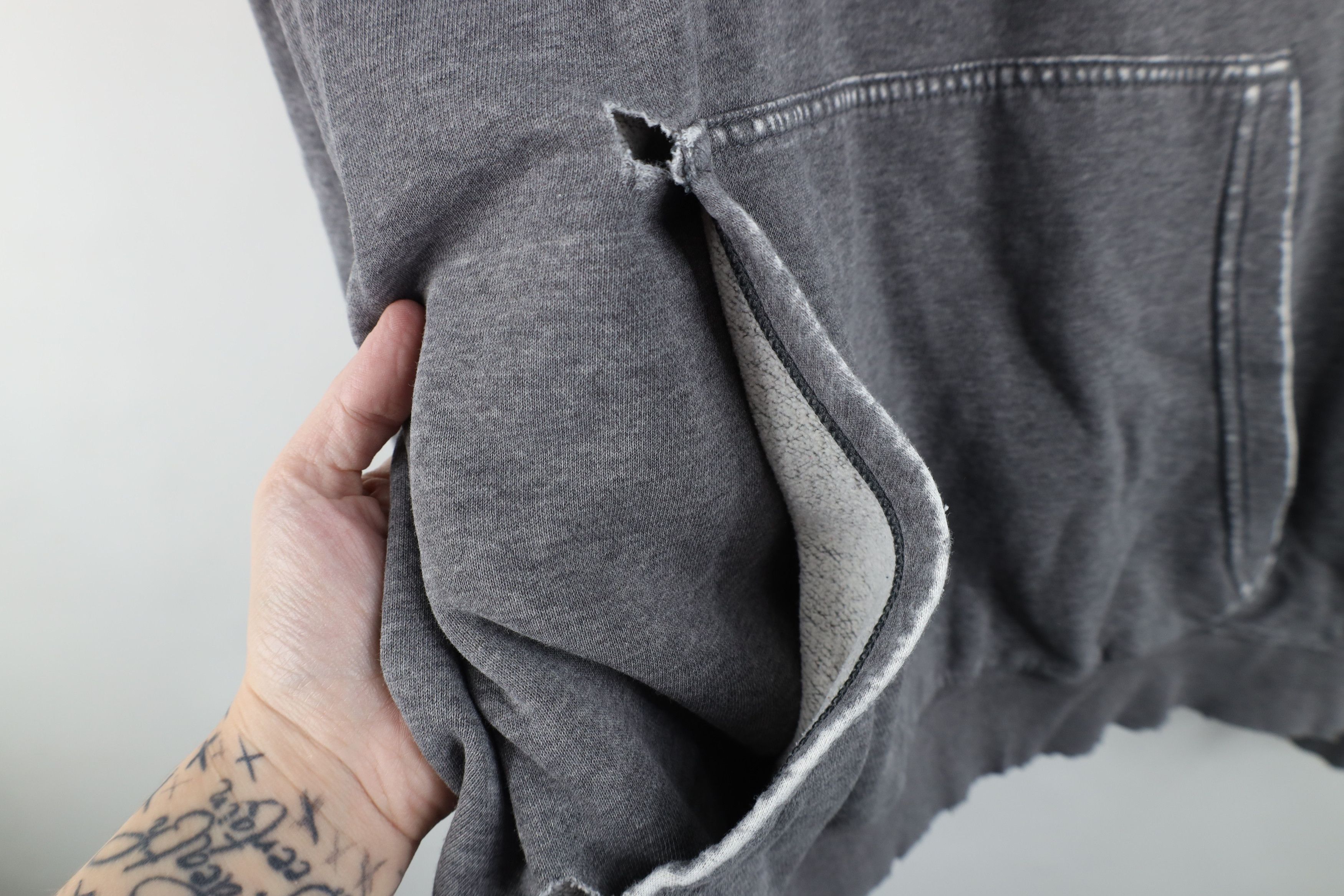 Nike Vintage Nike Travis Scott Mini Swoosh Hoodie Sweatshirt Gray Size US XL / EU 56 / 4 - 9 Thumbnail