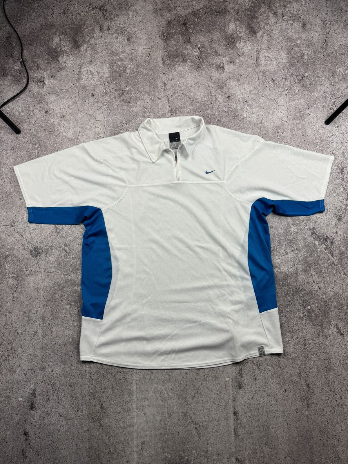Nike 90’s NIKE COURT RARE SWOOSH Y2K LOGO RETRO 1/4 ZIP POLO TEE Size US L / EU 52-54 / 3 - 1 Thumbnail