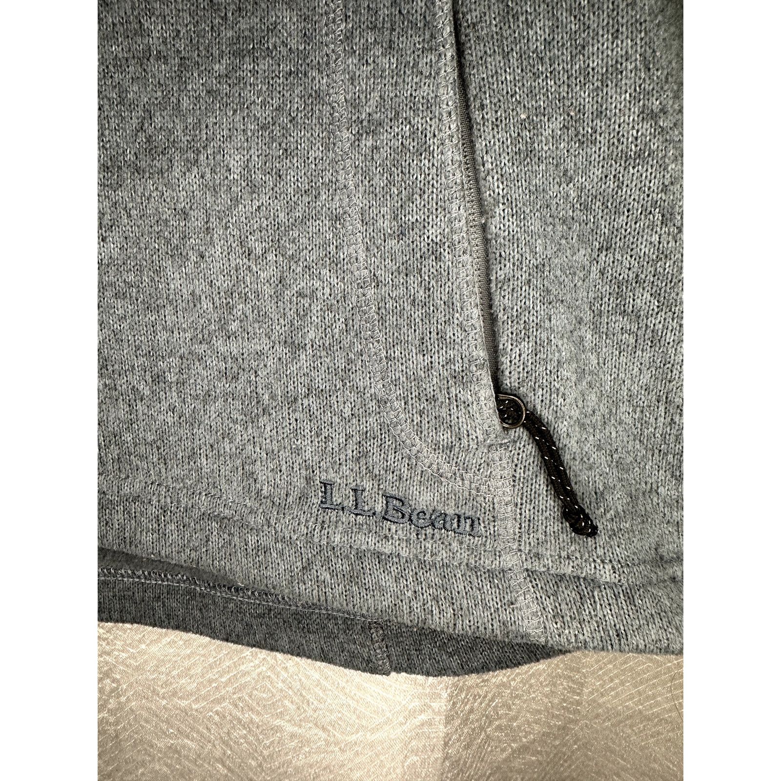 L.L. Bean L.L. Bean Polartec Mock Neck Fleece Lined Sweater Gray XL Size XL / US 12-14 / IT 48-50 - 3 Thumbnail