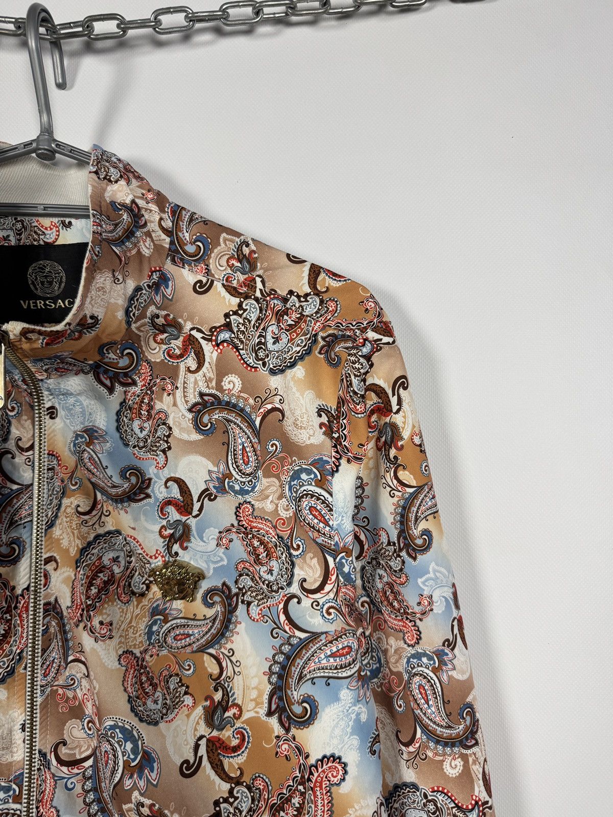 Versace Versace Vintage All Over Paisley Baroque Print Bomber Jacket Size US M / EU 48-50 / 2 - 2 Thumbnail