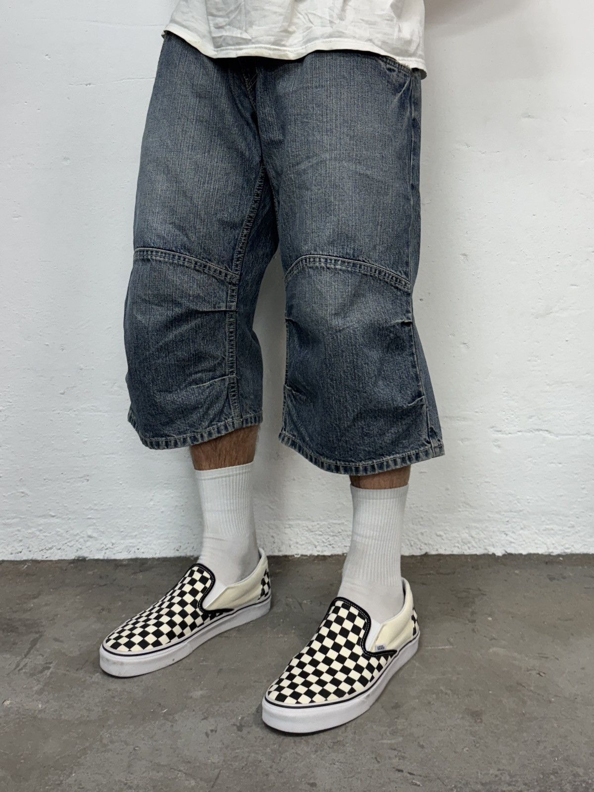 Vintage Vintage y2k Work Denim Shorts Size US 36 / EU 52 - 1 Thumbnail