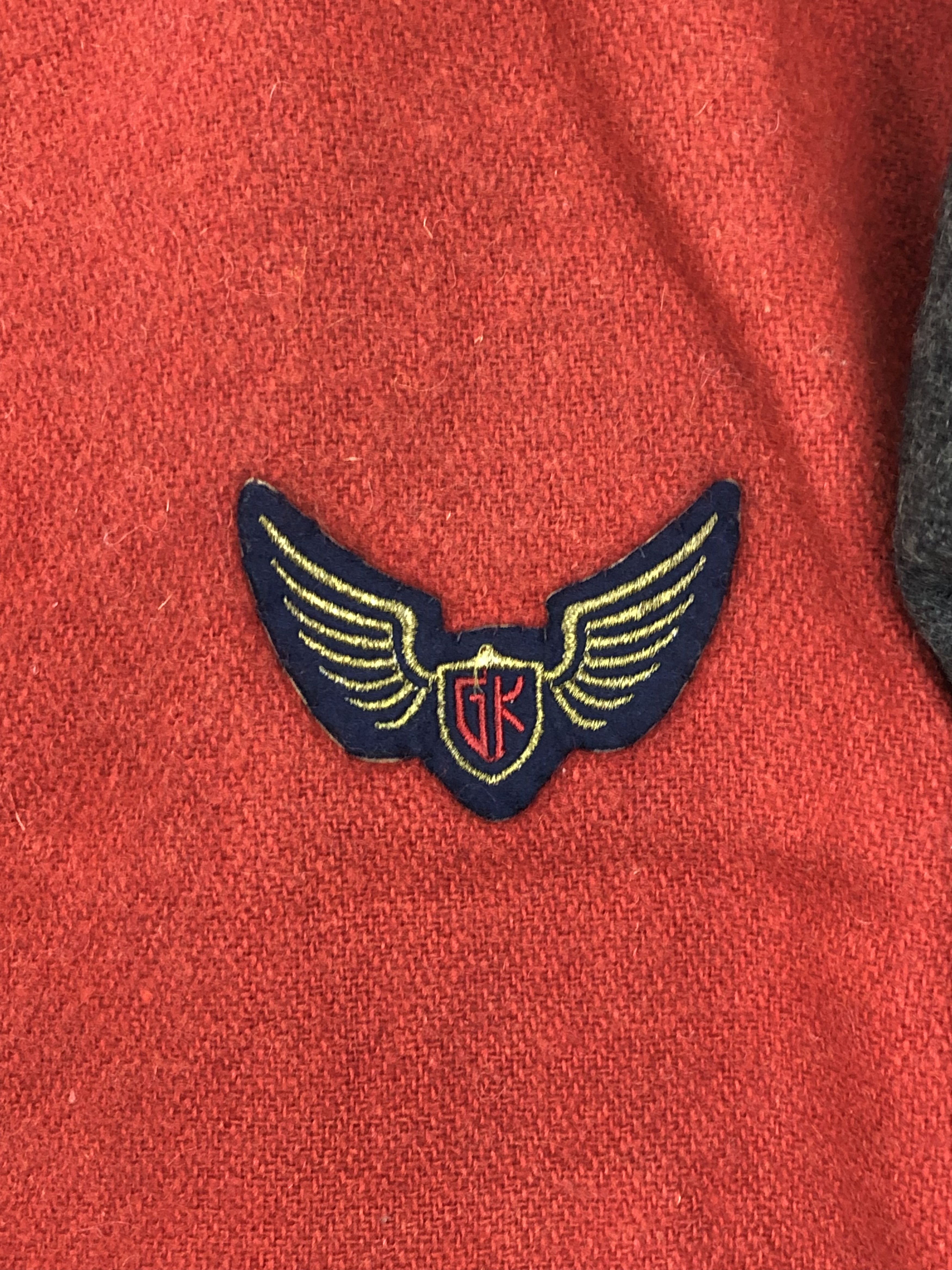 Japanese Brand Vintage Japanese Brand Wool Varsity Jacket Red V0370 Size US M / EU 48-50 / 2 - 7 Thumbnail
