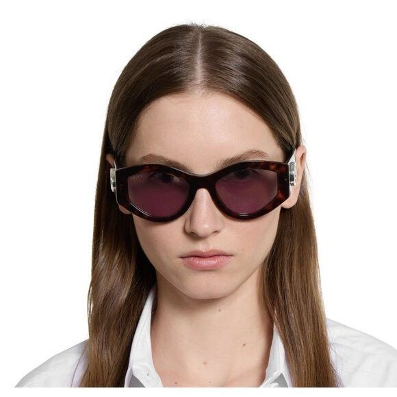 Gucci NEW GUCCI GG1951S 002 SUNGLASSES HAVANA BROWN WOMEN CAT EYE Size ONE SIZE - 3 Thumbnail