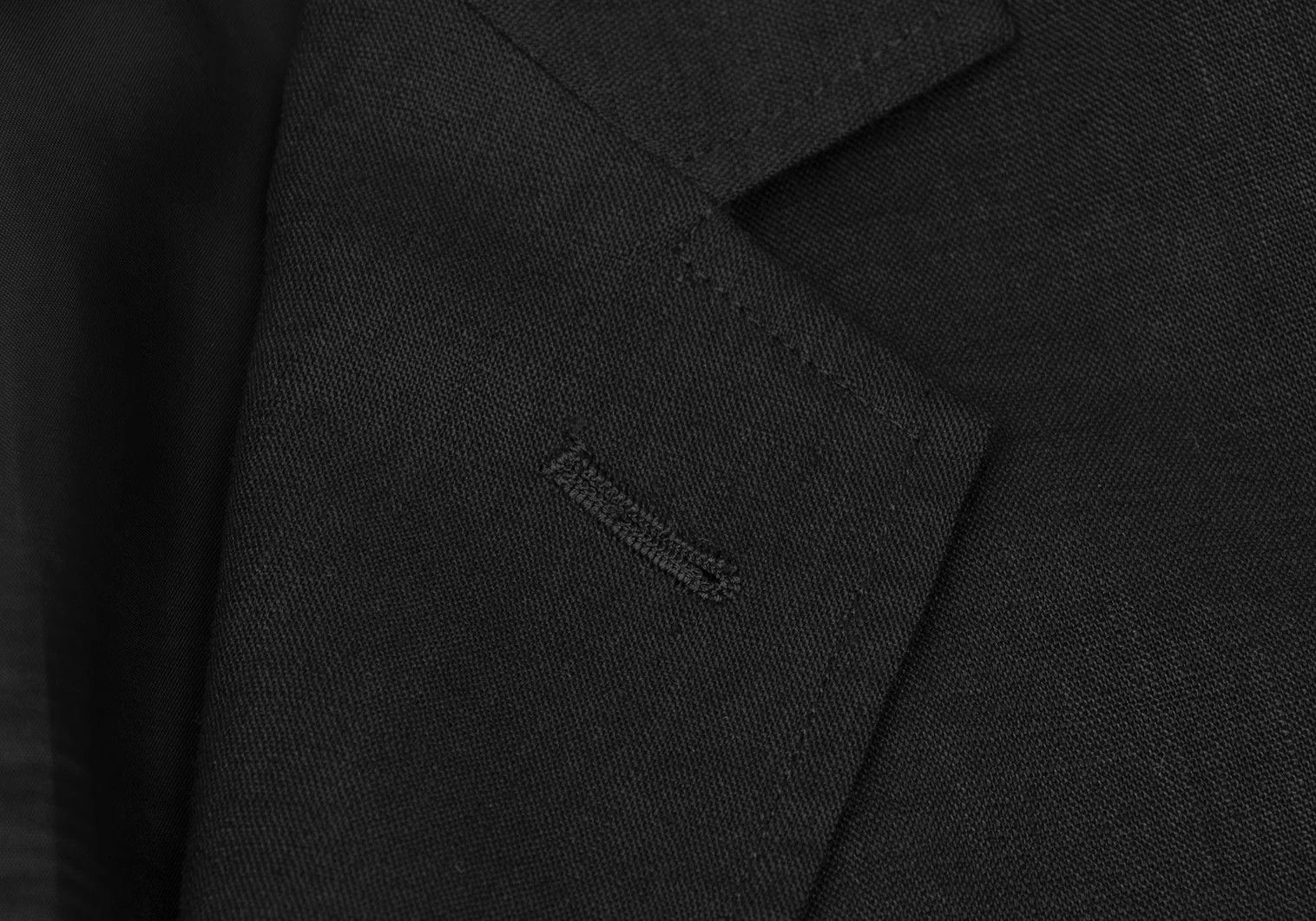 Yohji Yamamoto Yohji Yamamoto Linen Tailored Jacket Black 2 Size US M / EU 48-50 / 2 - 4 Thumbnail
