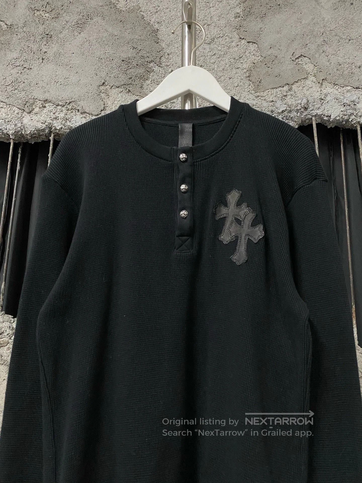 Chrome Hearts Chrome Hearts Waffle Knit Cross Long Sleeve. Size US S / EU 44-46 / 1 - 3 Thumbnail