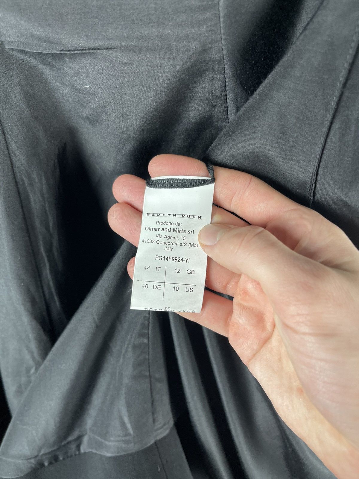 Gareth Pugh Gareth Pugh FW14 Archives Avant Grde Sculptural Black Dress Size M / US 6-8 / IT 42-44 - 15 Thumbnail