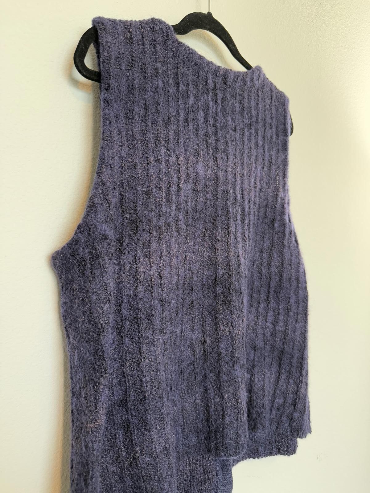 Russell Athletic Vintage 90s RUSS Women's Purple Wool Knit Sweater Vest Size XL / US 12-14 / IT 48-50 - 7 Thumbnail