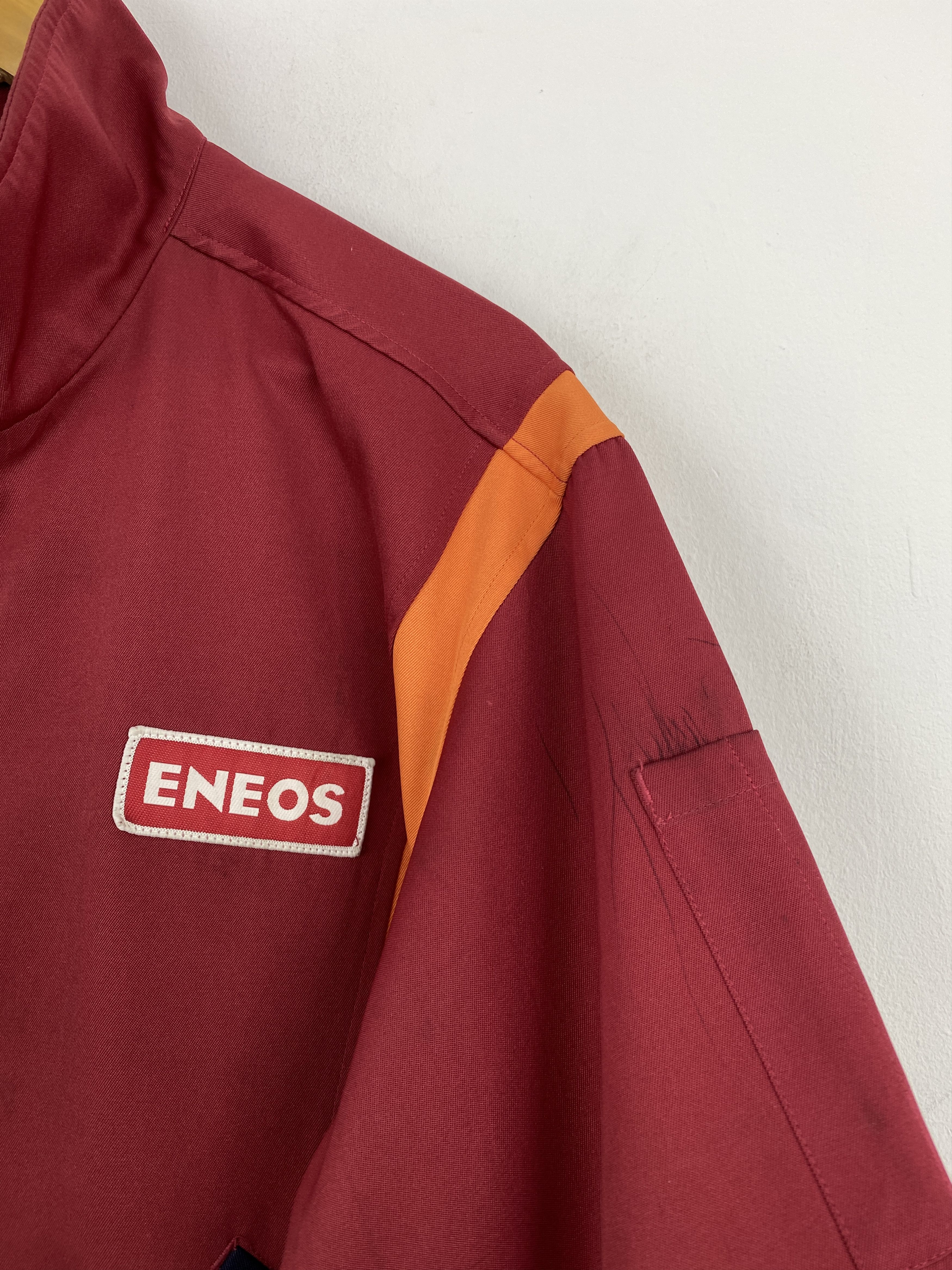 Japanese Brand Vintage Eneos Initial D Movie Worker Denim Jacket J1755 Size US XL / EU 56 / 4 - 6 Thumbnail