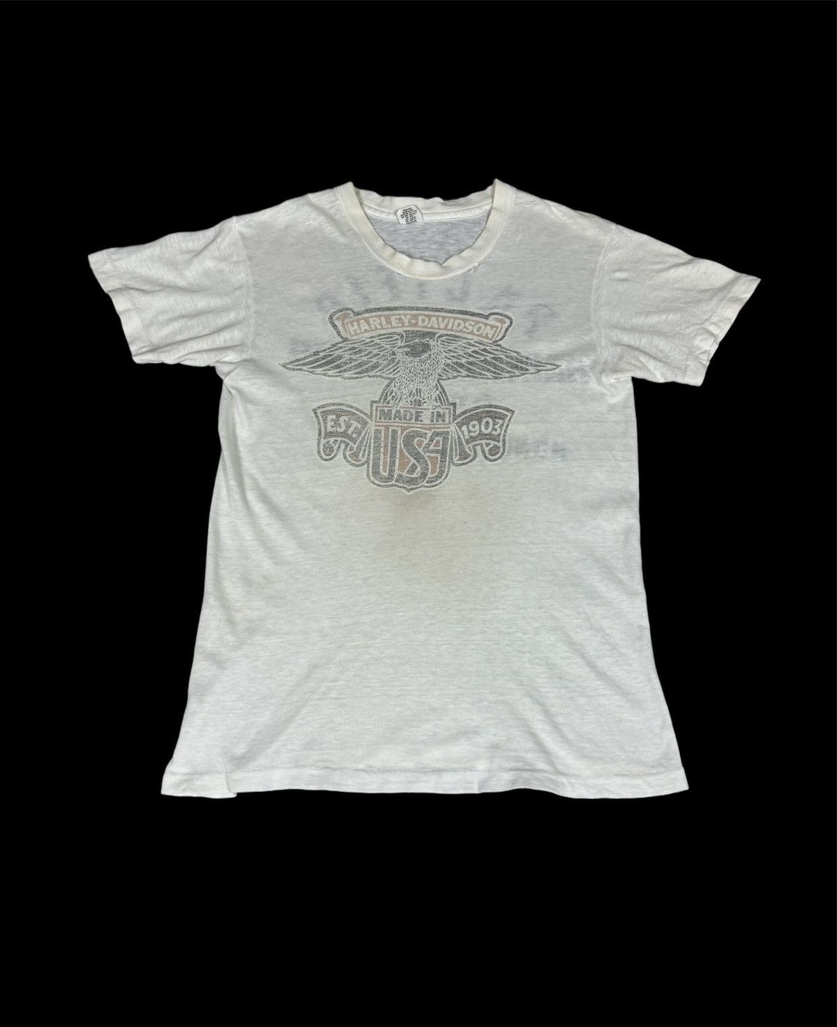 Harley Davidson × Vintage Vintage 70’s Harley Davidson Size US S / EU 44-46 / 1 - 1 Thumbnail