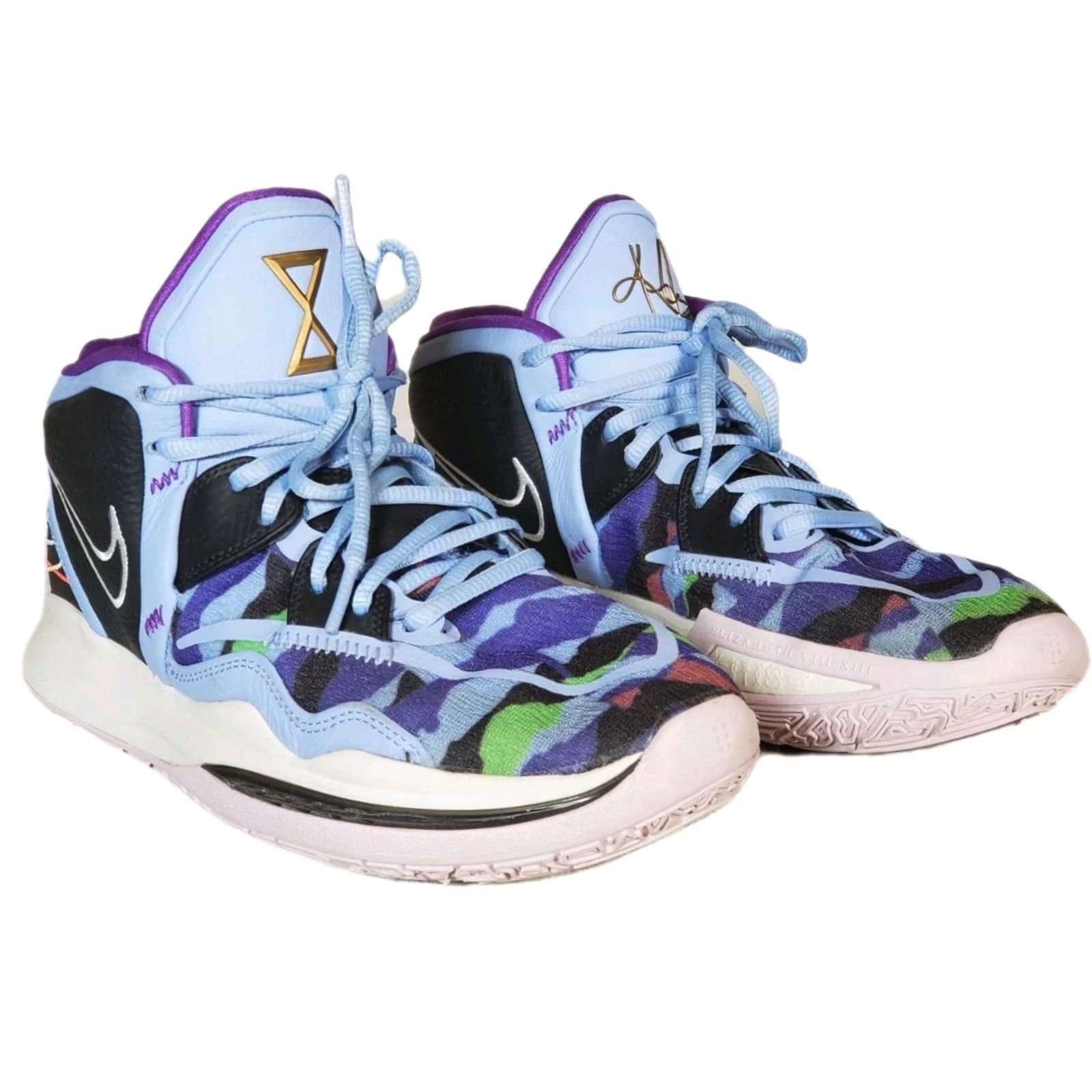 Nike NIKE Kyrie Infinity Basketball Sneakers Men US 8 Aluminum/Sail-Black CZ0204-400 Size US 8 / EU 41 - 2 Thumbnail