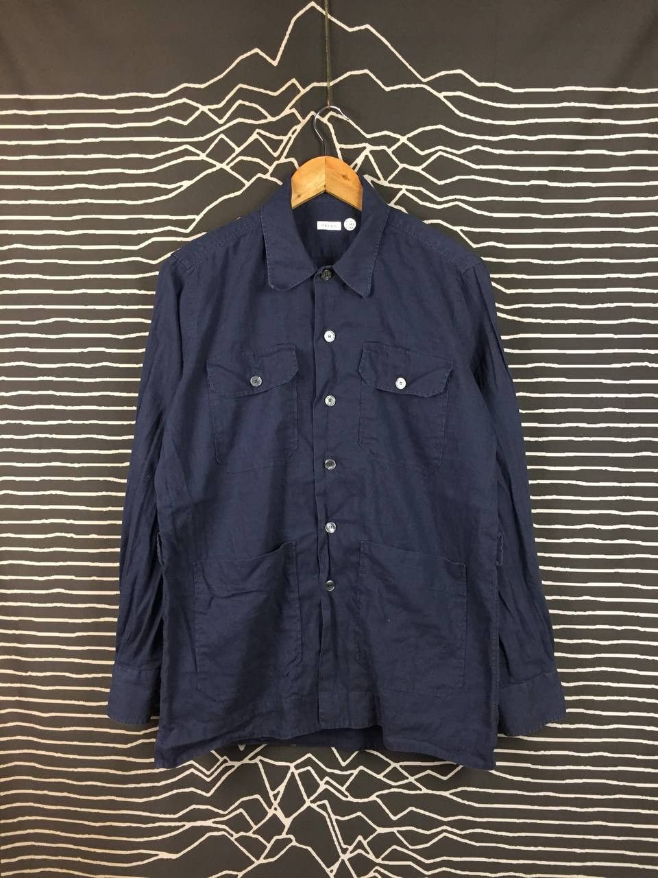 Other Vtg Orian Made in Italy Chore Workwear Button Up Shirt Size US L / EU 52-54 / 3 - 2 Thumbnail