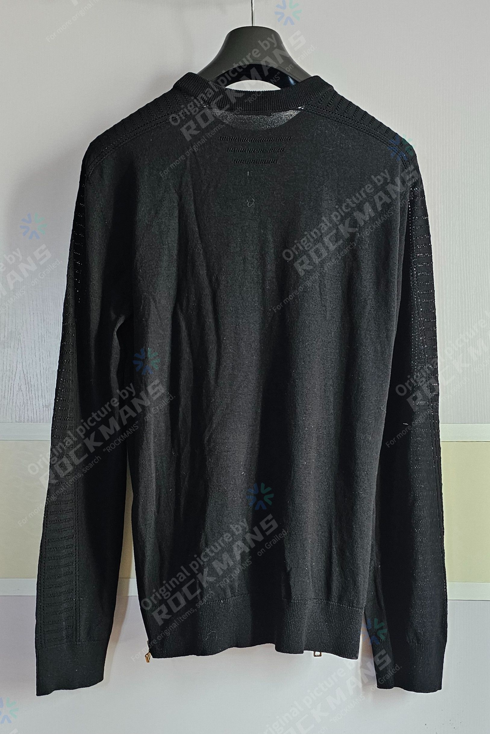 Balmain Balmain Men's Side-Zip Wool Sweater Size XL Like M-L Size US XL / EU 56 / 4 - 3 Thumbnail