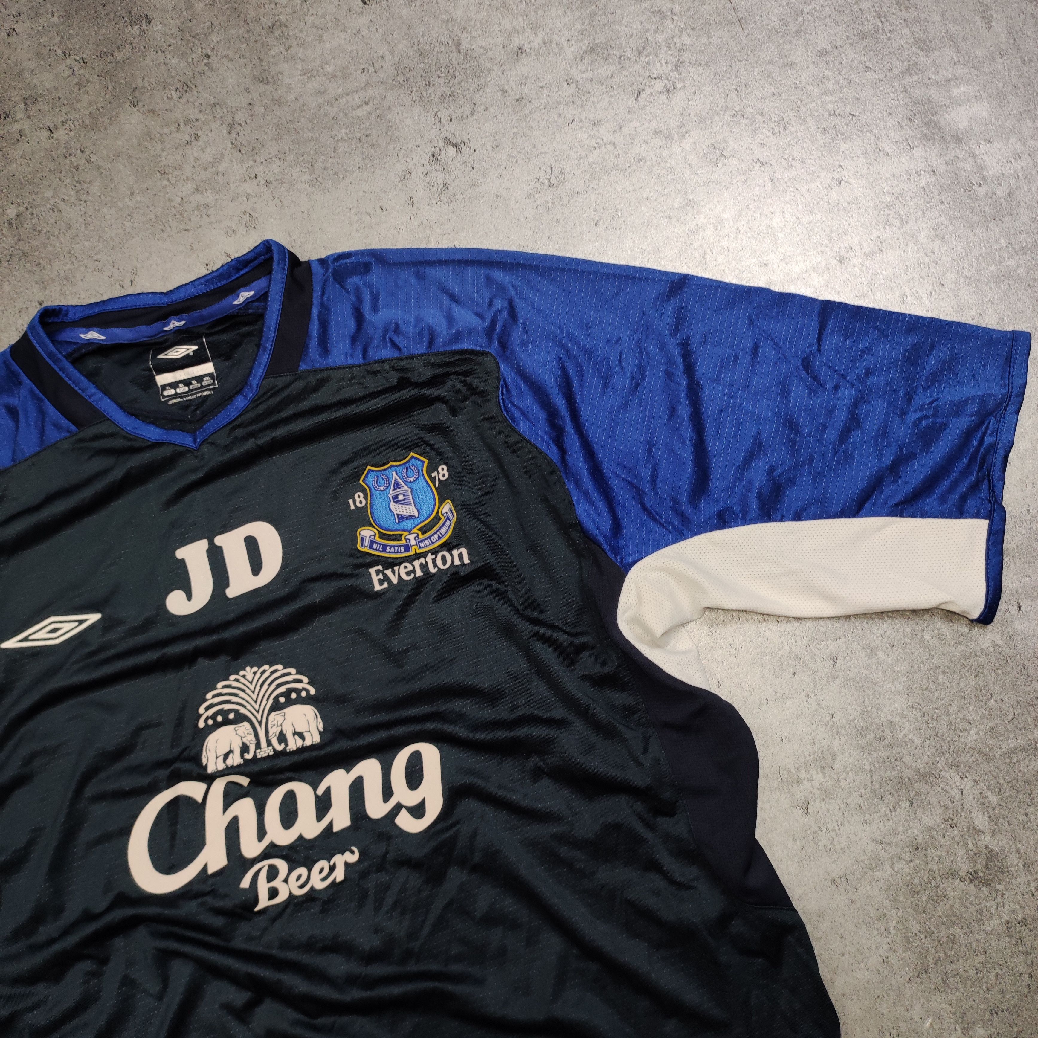 Vintage RARE Vintage Everton Umbro Changa 2000 Football Jersey Size US XXL / EU 58 / 5 - 4 Thumbnail