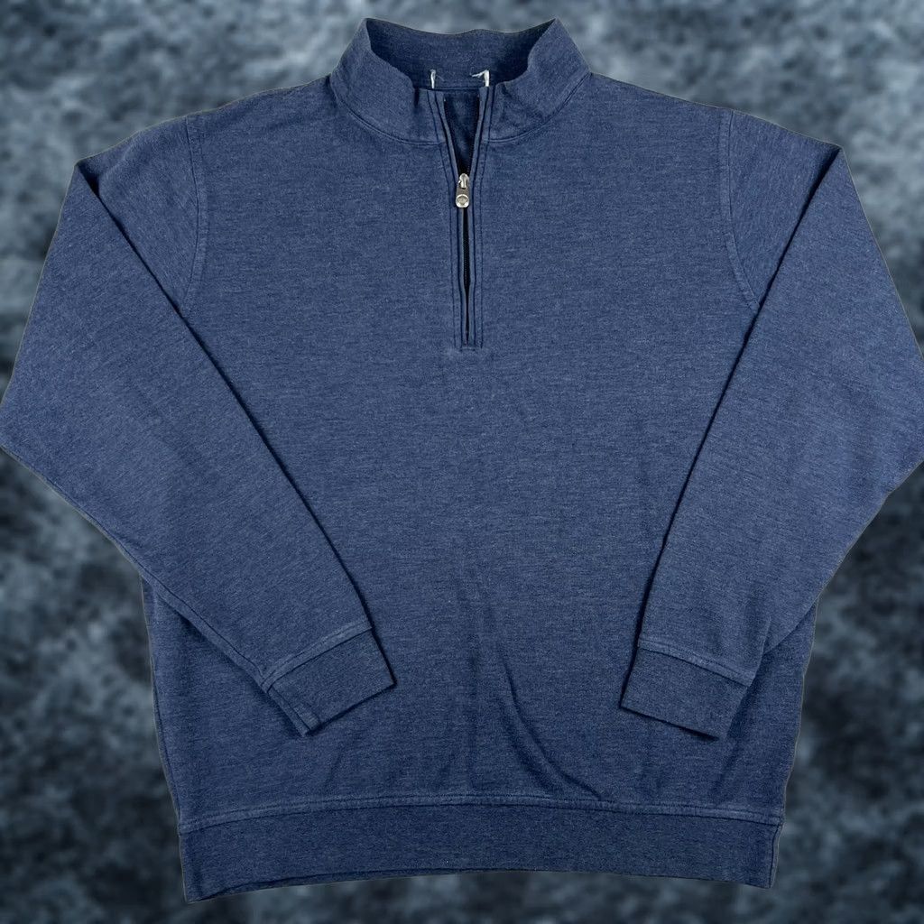 Peter Millar Peter Millar Golf Quarter Zip Pullover Sweater XL Mens Blue NO LOGOS Size US XL / EU 56 / 4 - 1 Thumbnail
